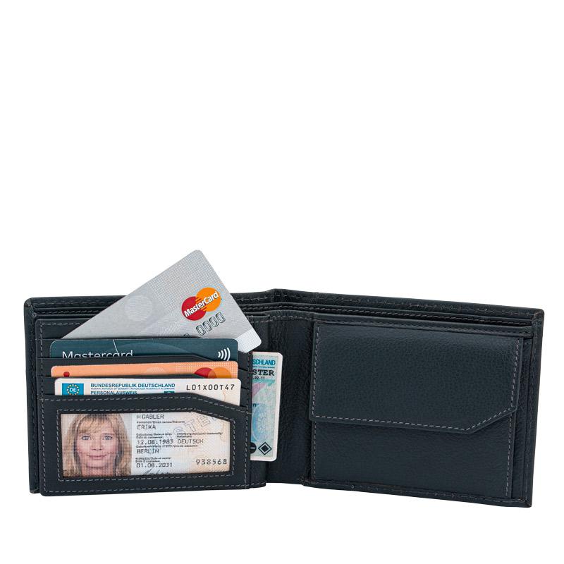 Redford mini wallet made of leather with RFID