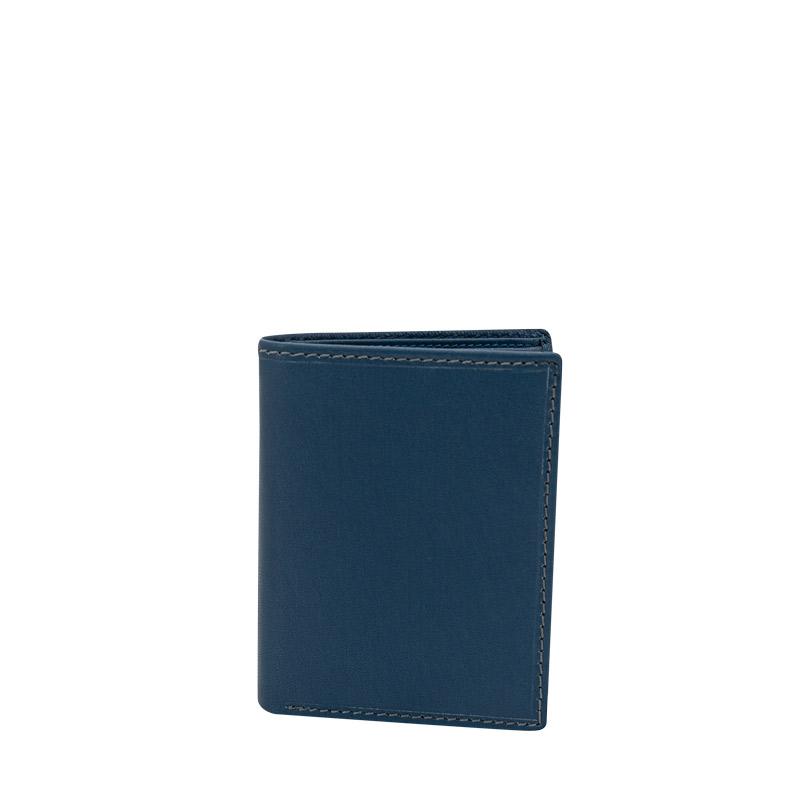 High end wallet HF Blue made of leather with RFID