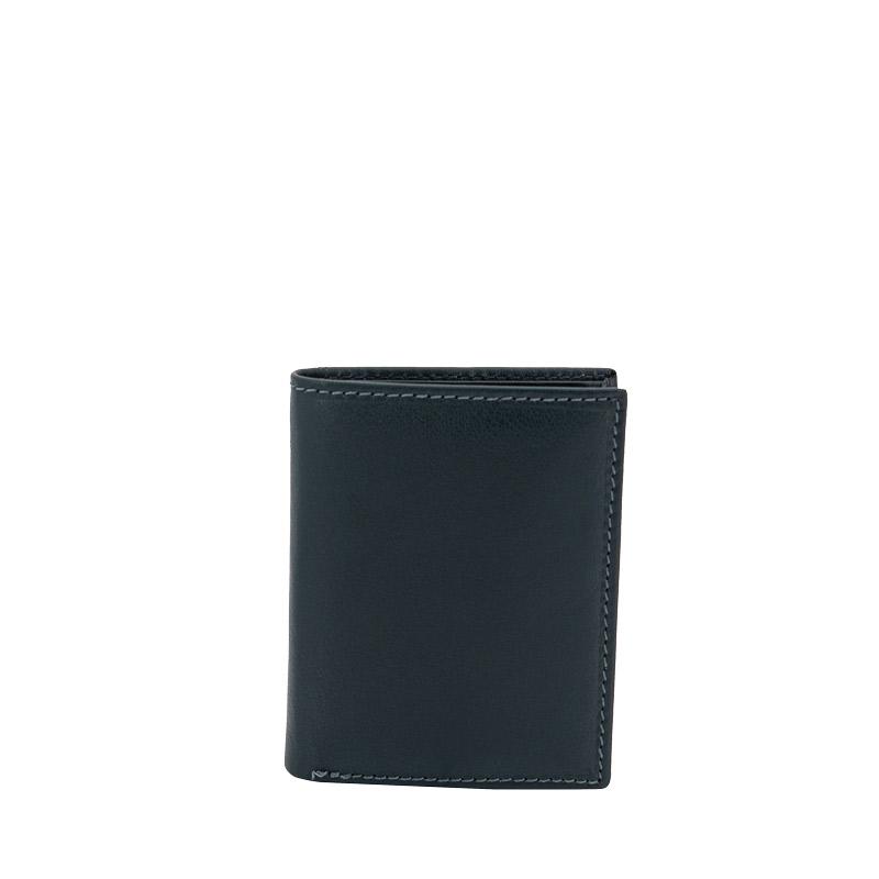 High end wallet HF Blue made of leather with RFID