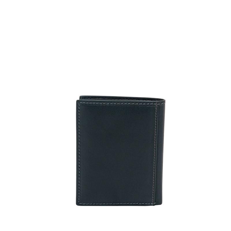 High end wallet HF Blue made of leather with RFID