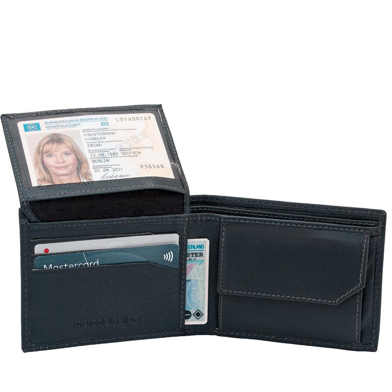 REDFORD Mini Geldbörse aus Leder mit RFID