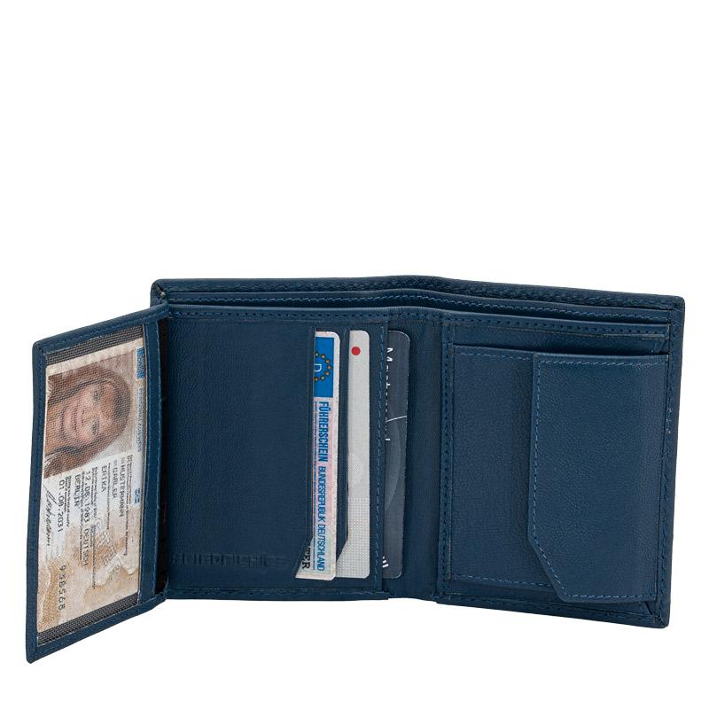 High end wallet made of leather with RFID