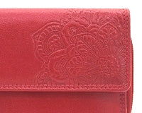 Women's wallet Mandala leather with RFID