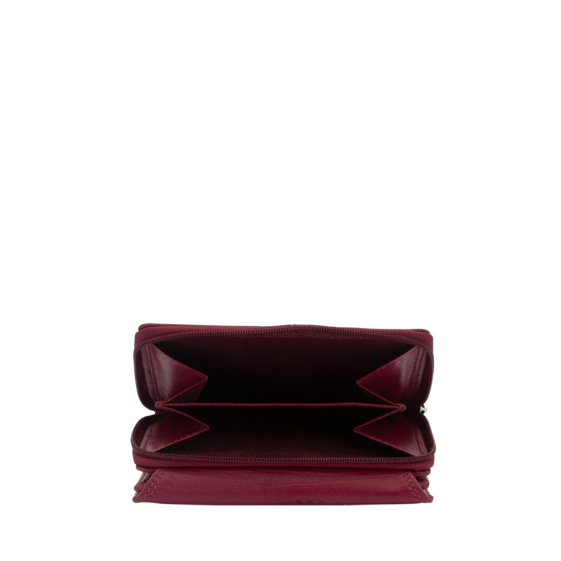 Boho women wallet leather rfid