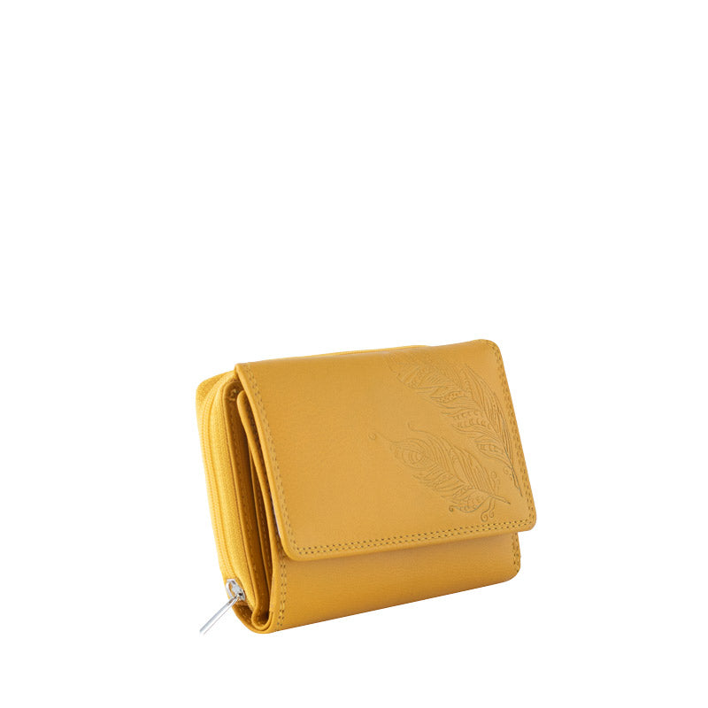 Boho women wallet leather rfid