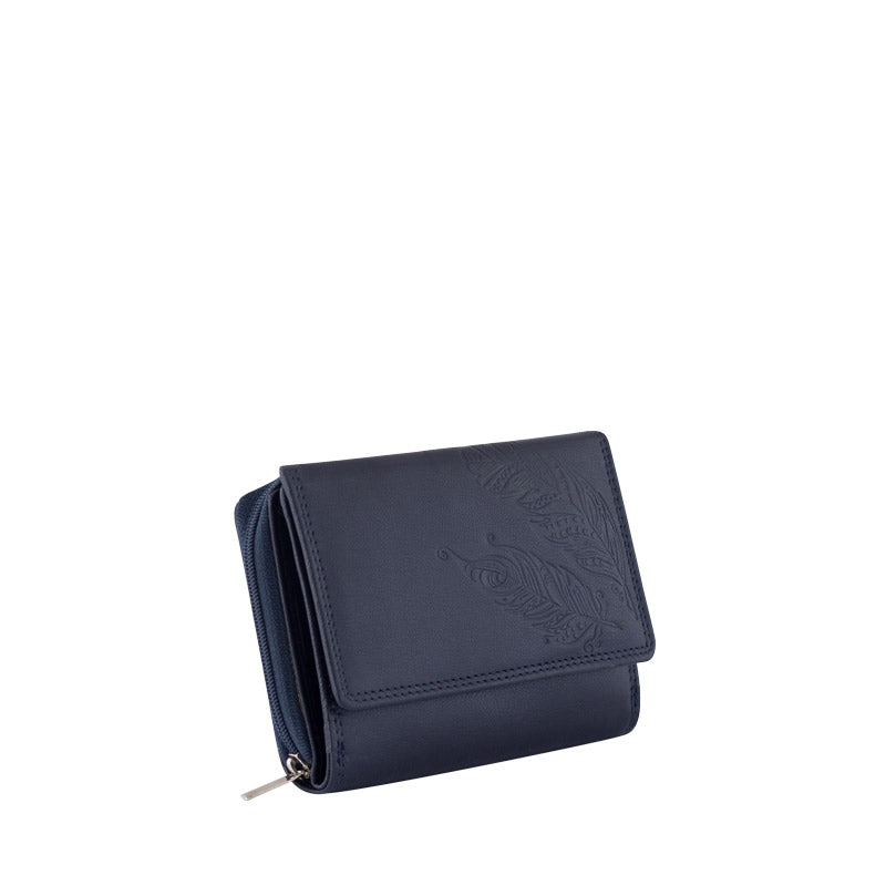 BOHO Damen Geldbörse Leder RFID