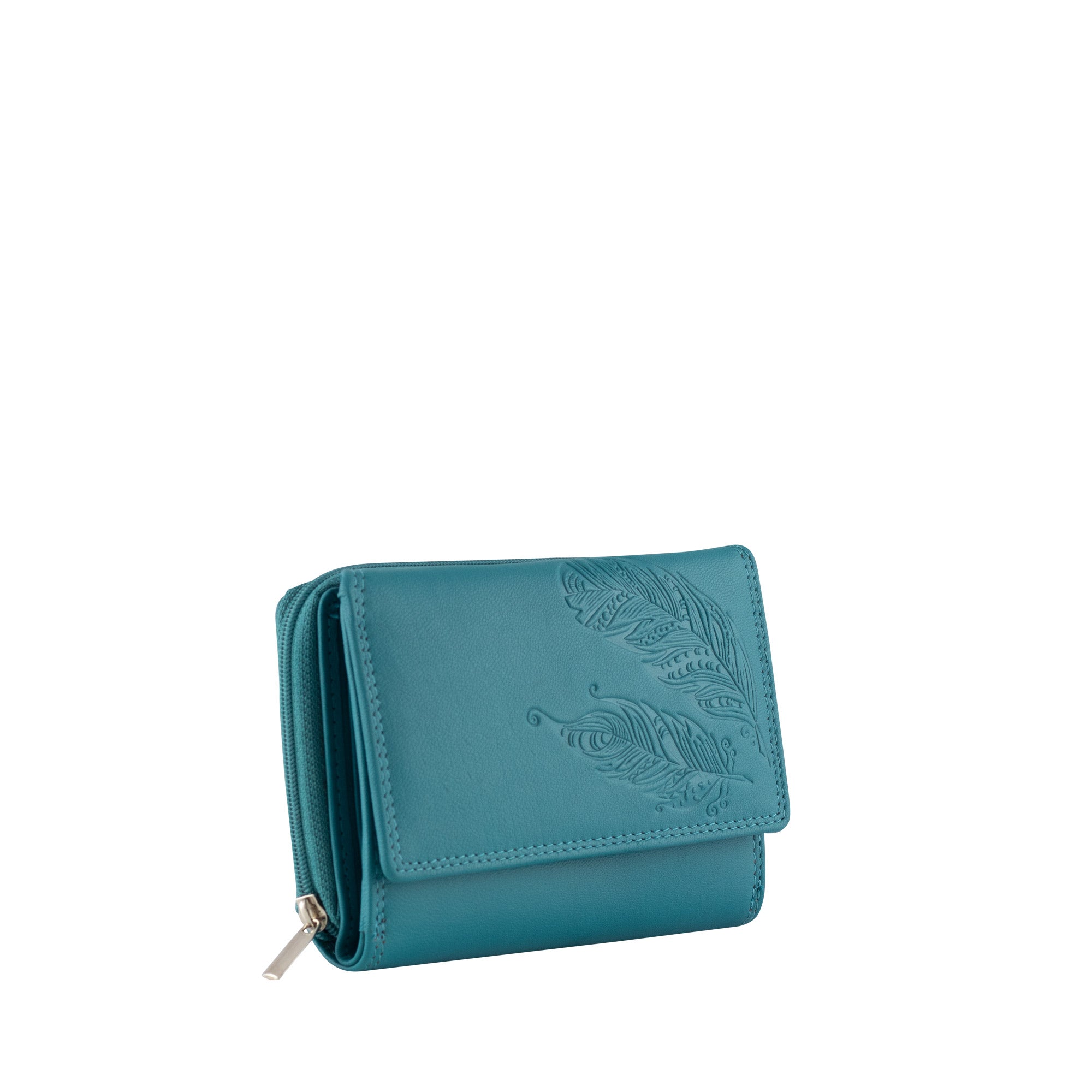 BOHO Damen Geldbörse Leder RFID