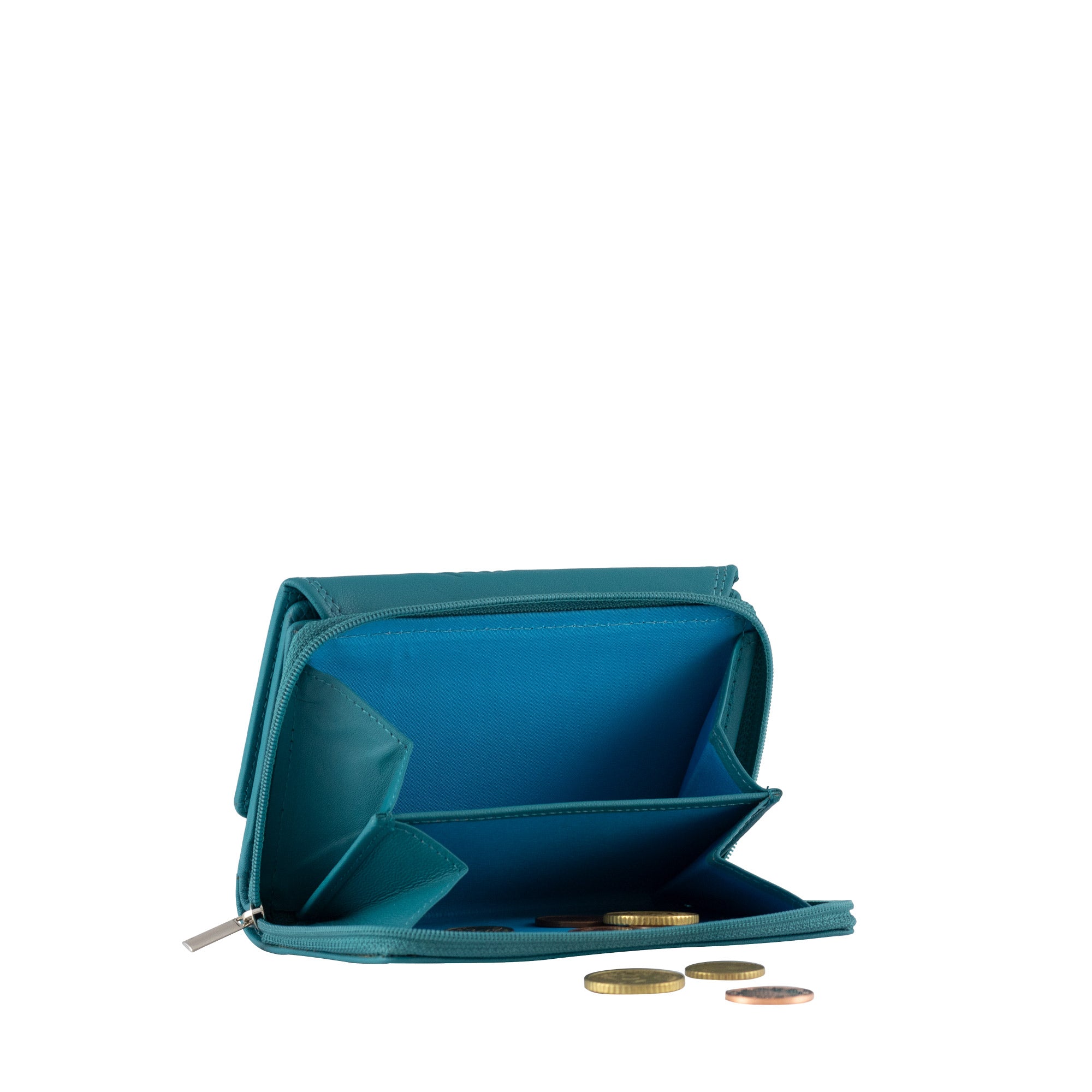 BOHO Damen Geldbörse Leder RFID