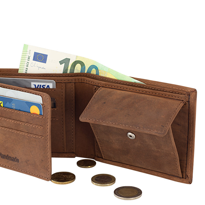 VINTAGE Geldbörse Herren QF aus Leder mit RFID