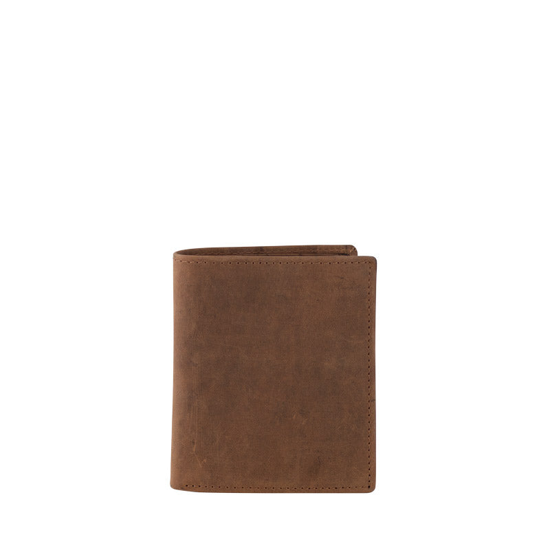 Vintage wallet men HF made of leather with RFID