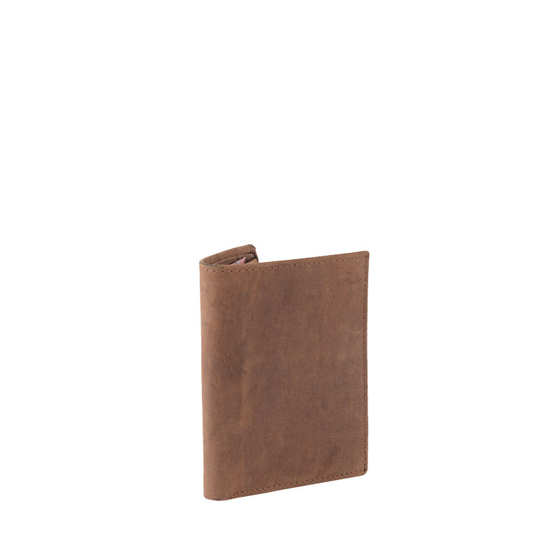 Vintage wallet men HF made of leather with RFID