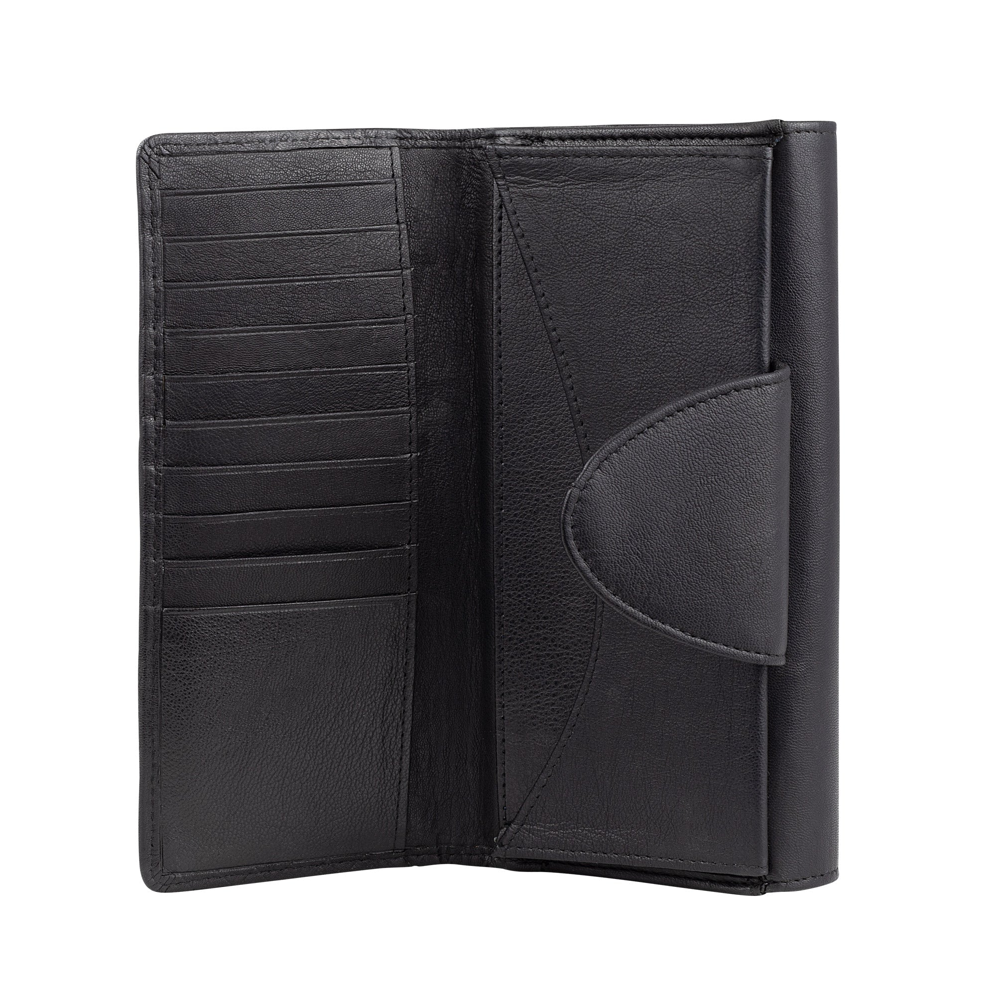 Cloe wallet women made of leather with cell phone compartment & RFID
