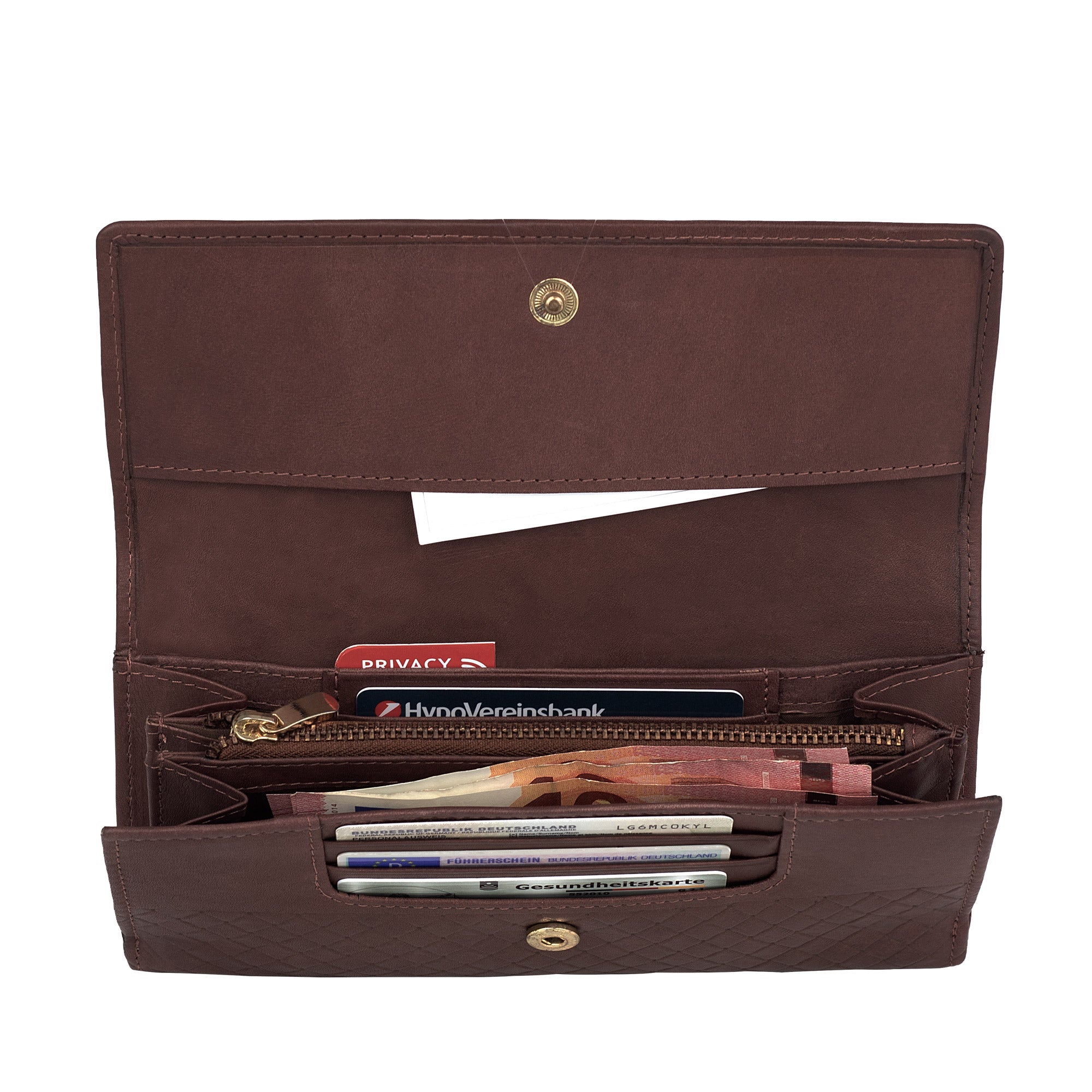 CLOE Geldbörse Damen aus Leder mit Handyfach & RFID