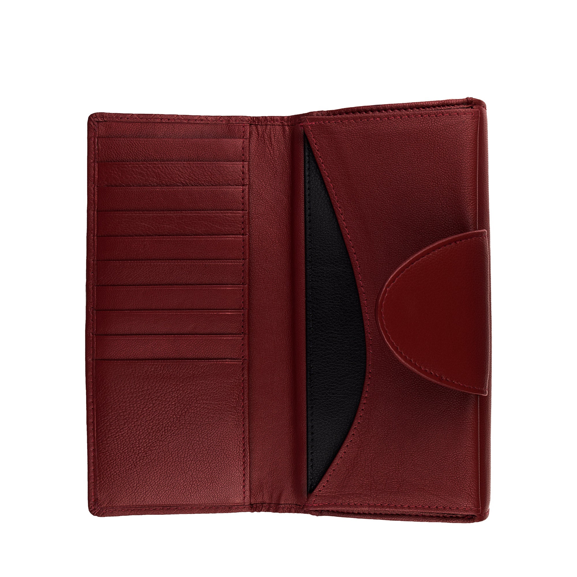 Cloe wallet women made of leather with cell phone compartment & RFID