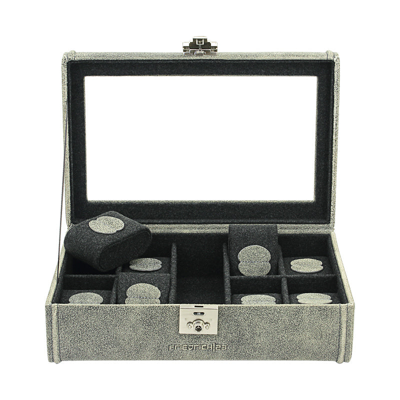 Cubano watch box made of leather for 8 watches