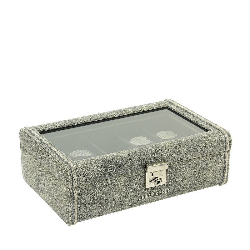 Cubano watch box made of leather for 8 watches