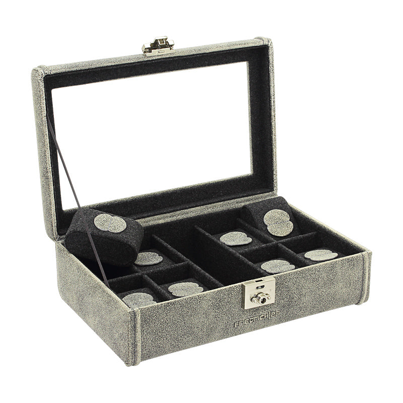 Cubano watch box made of leather for 8 watches