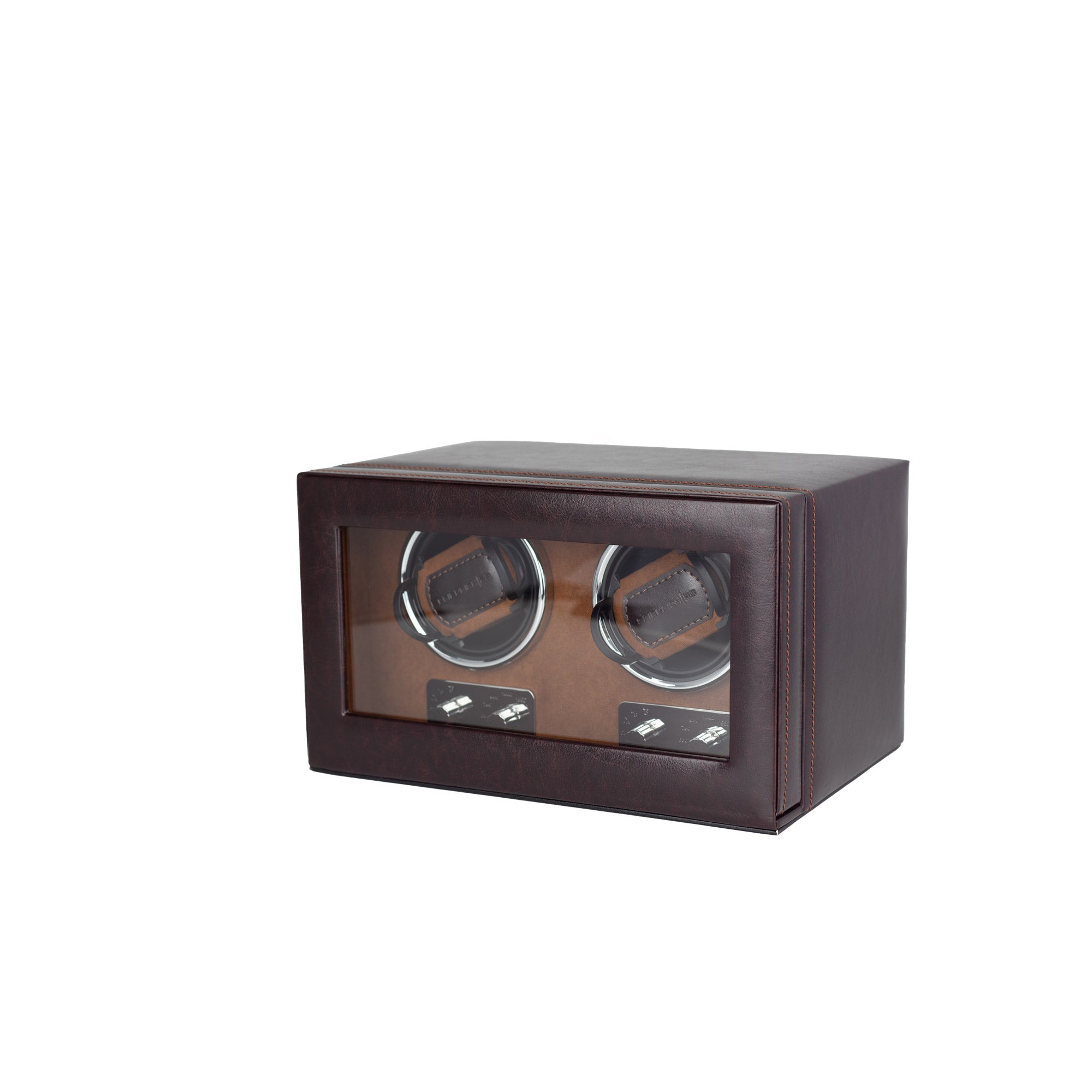 Bond watch winder for 2 watches with LED lighting