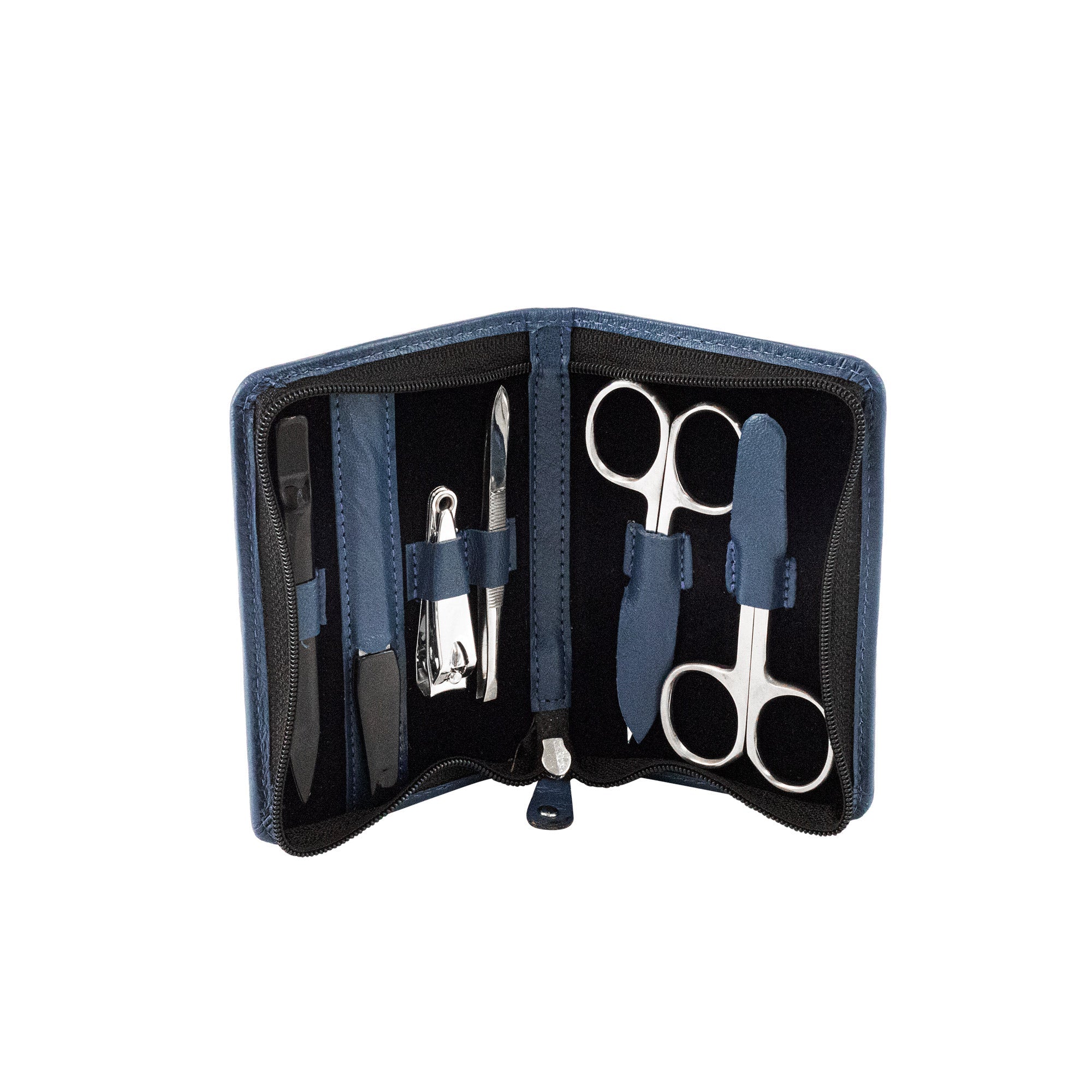 6 tlg. Maniküre-Set mit 2 Scheren und Nagelclip