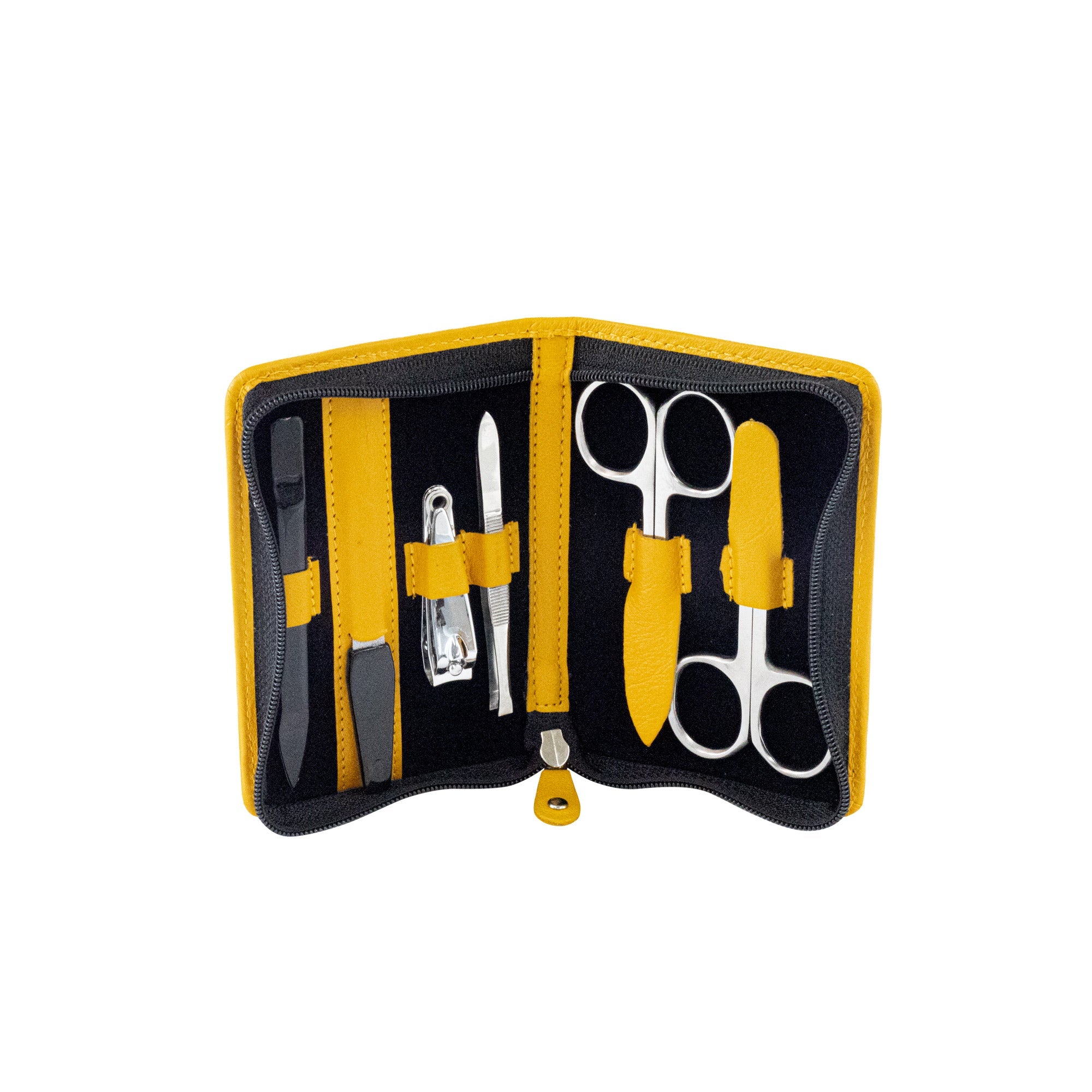 6 tlg. Maniküre-Set mit 2 Scheren und Nagelclip