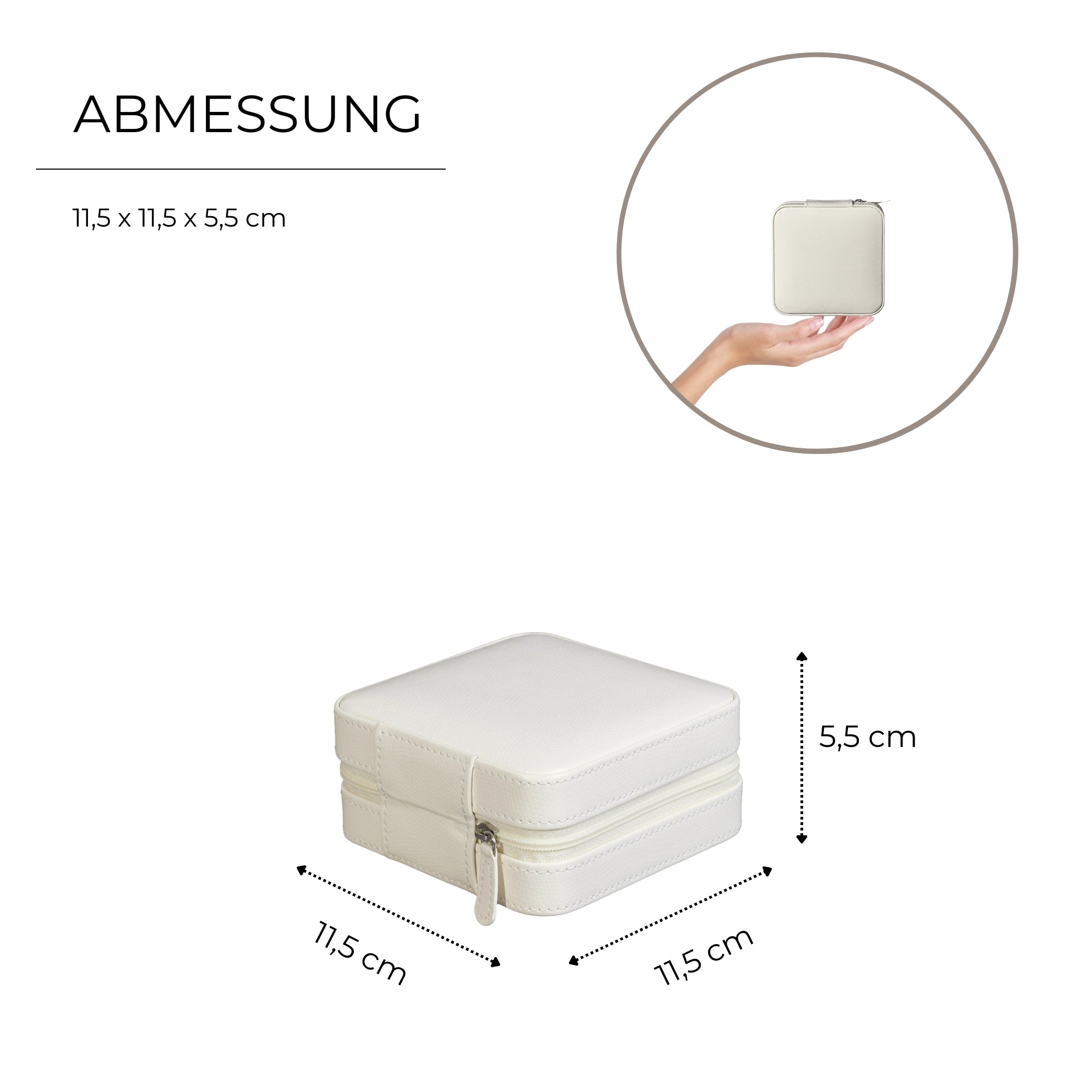 MILANO Schmucketui in Lizard Optik