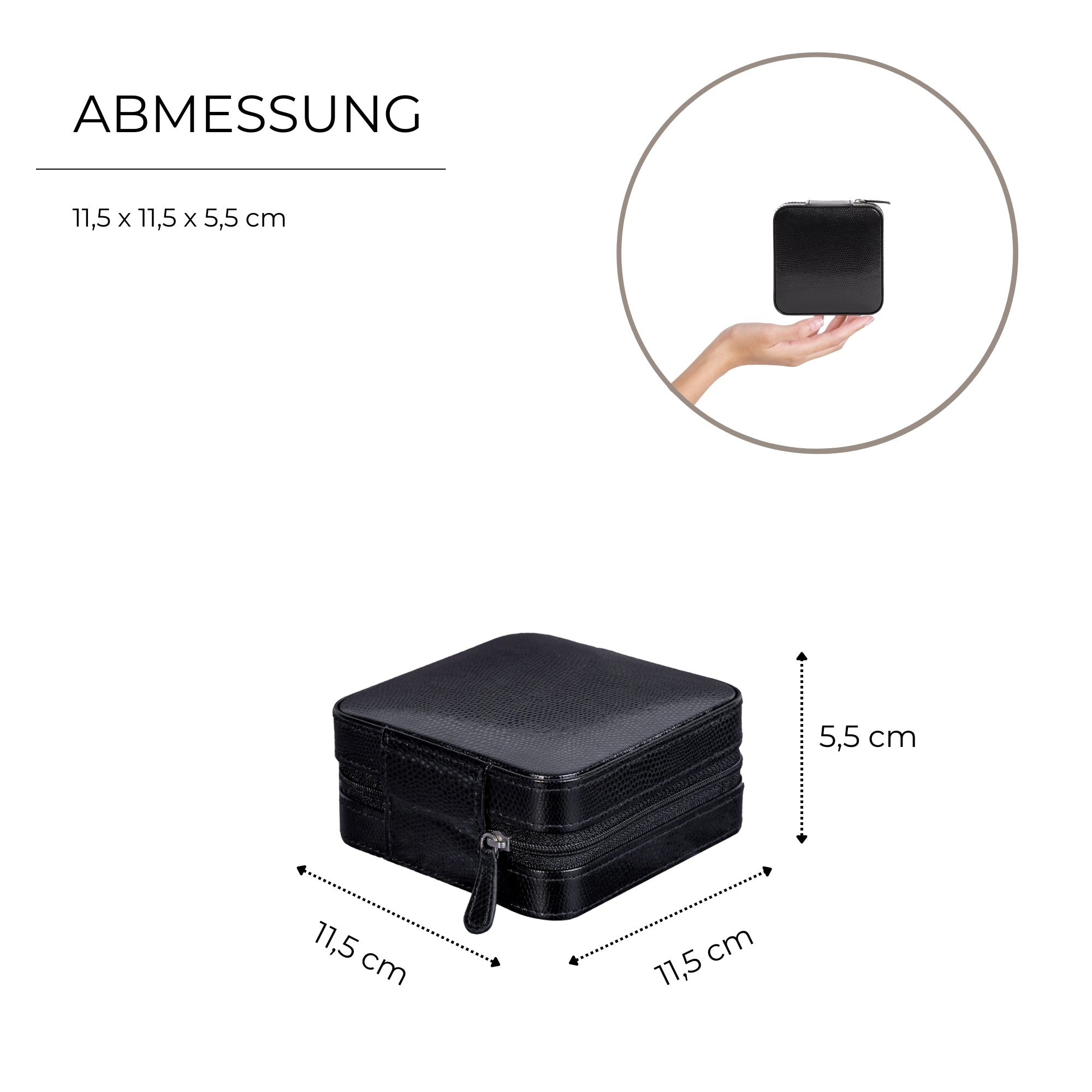 MILANO Schmucketui in Lizard Optik