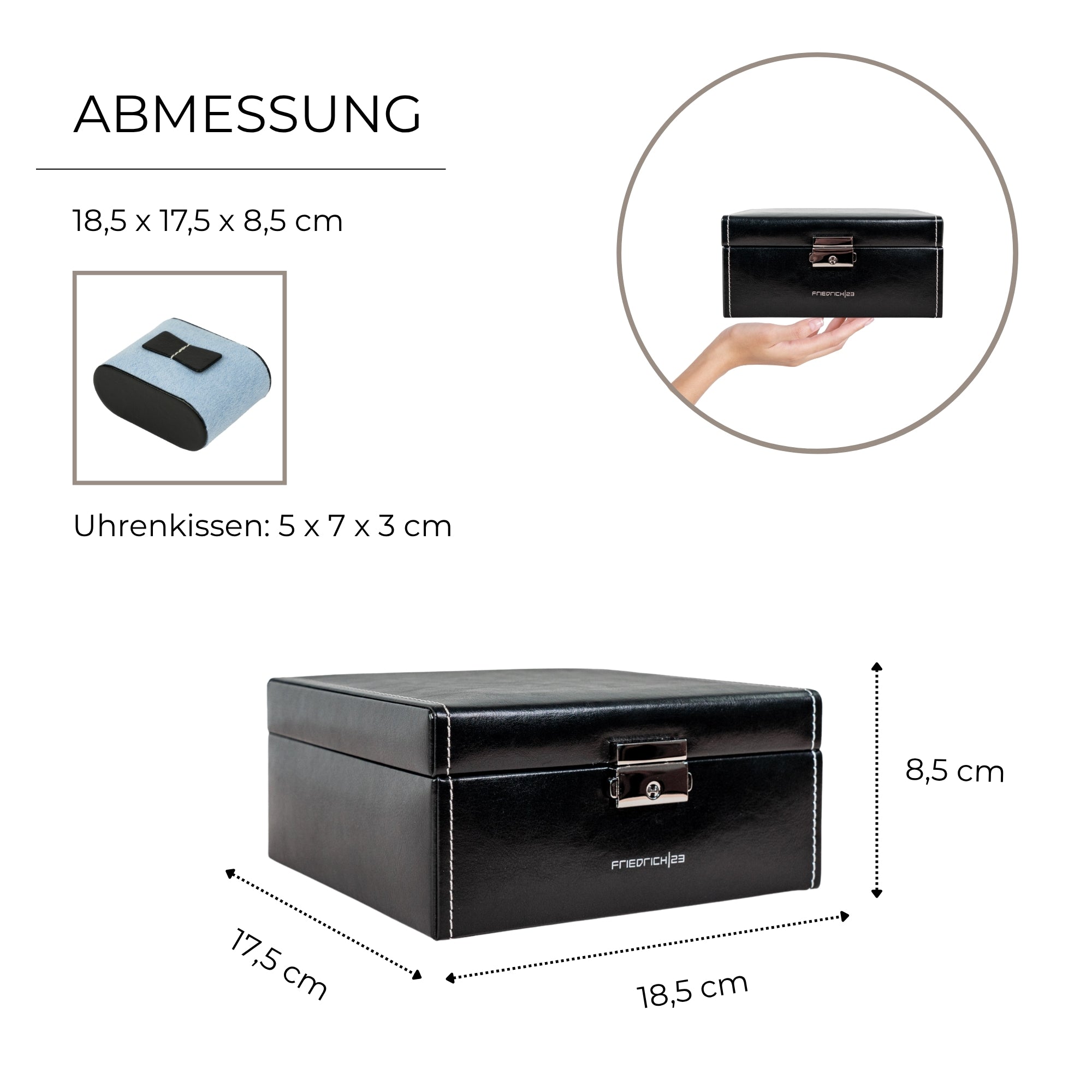 Bond watch box for 6 watches