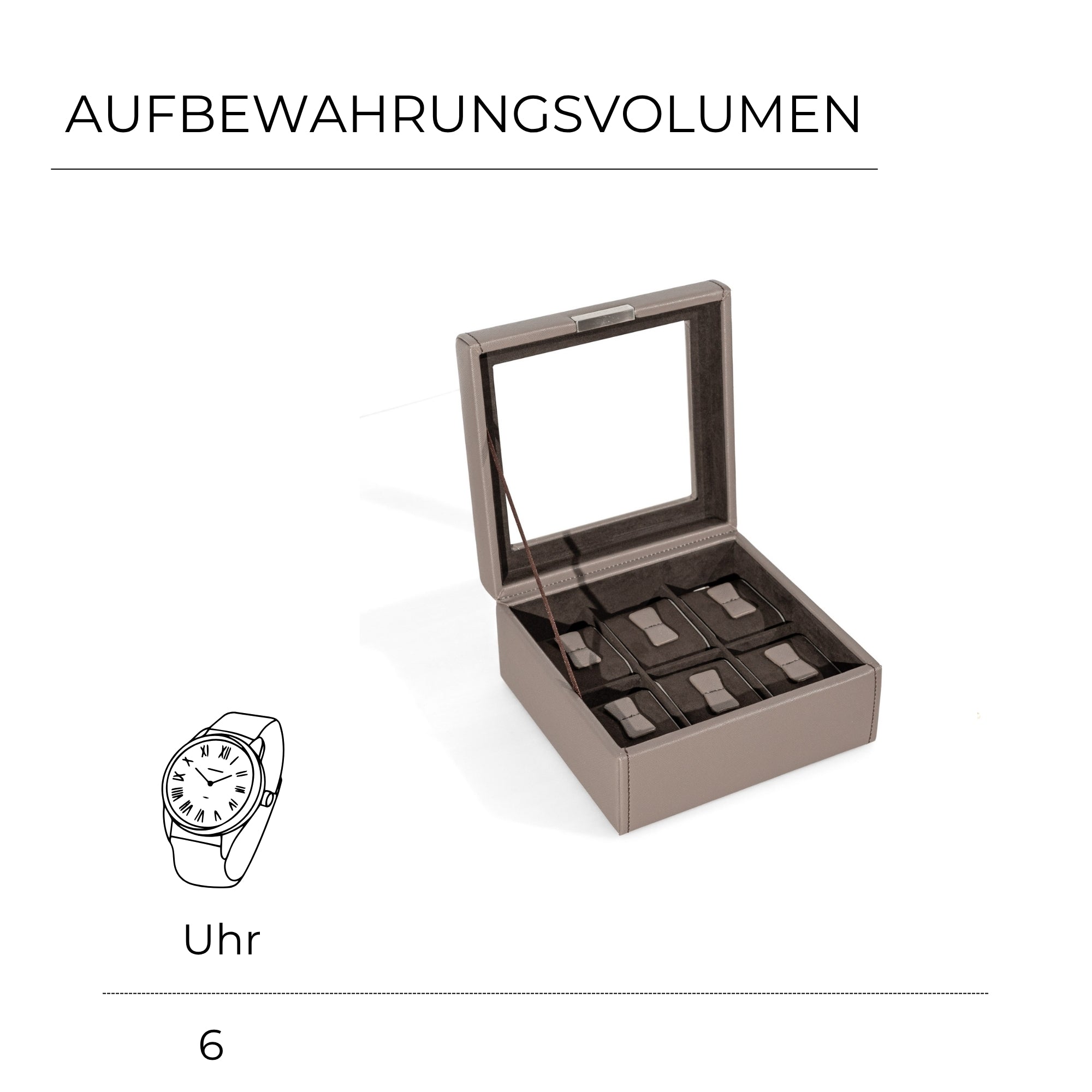 BOND CG Uhrenbox für 6 Uhren