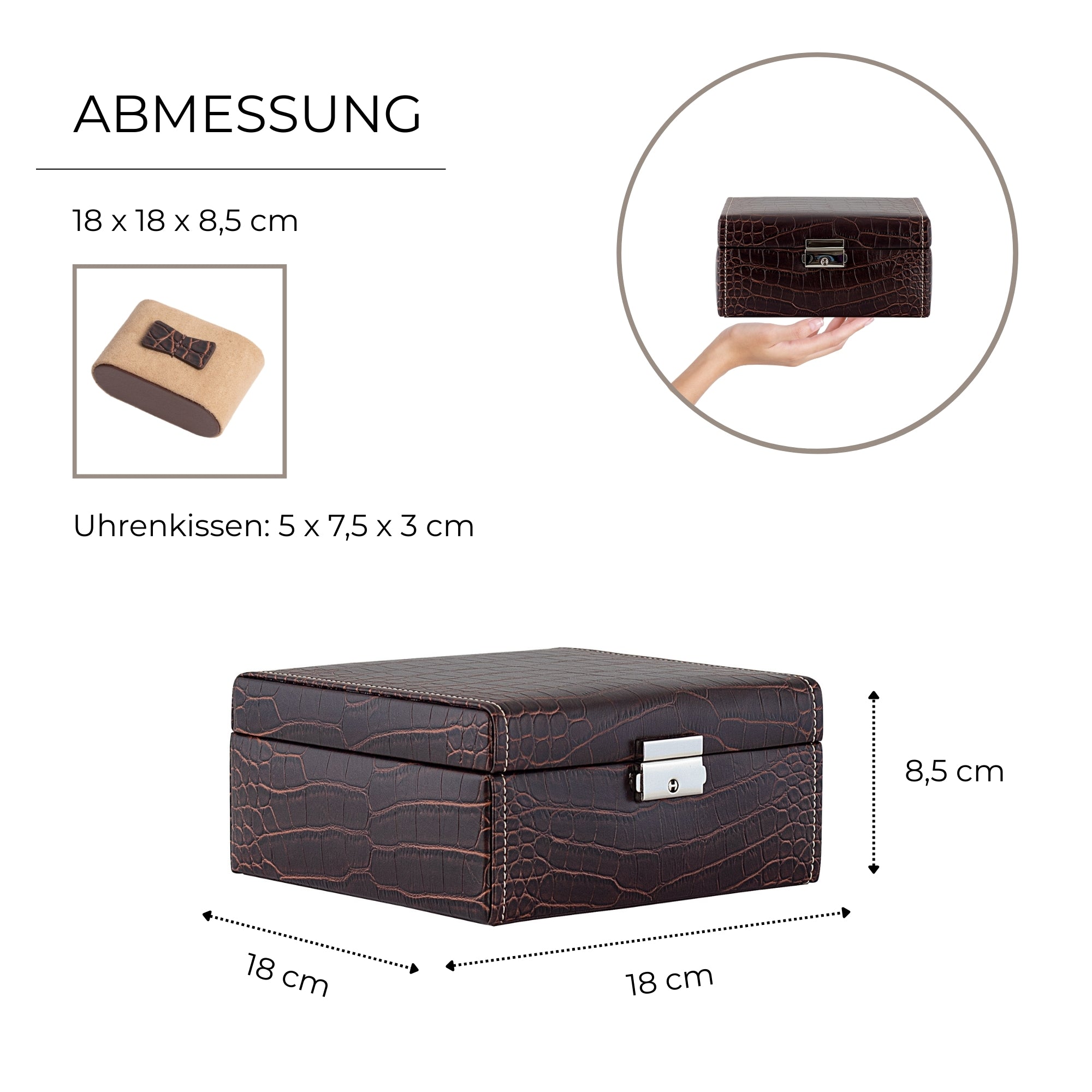 Le Croc watch box for 6 watches