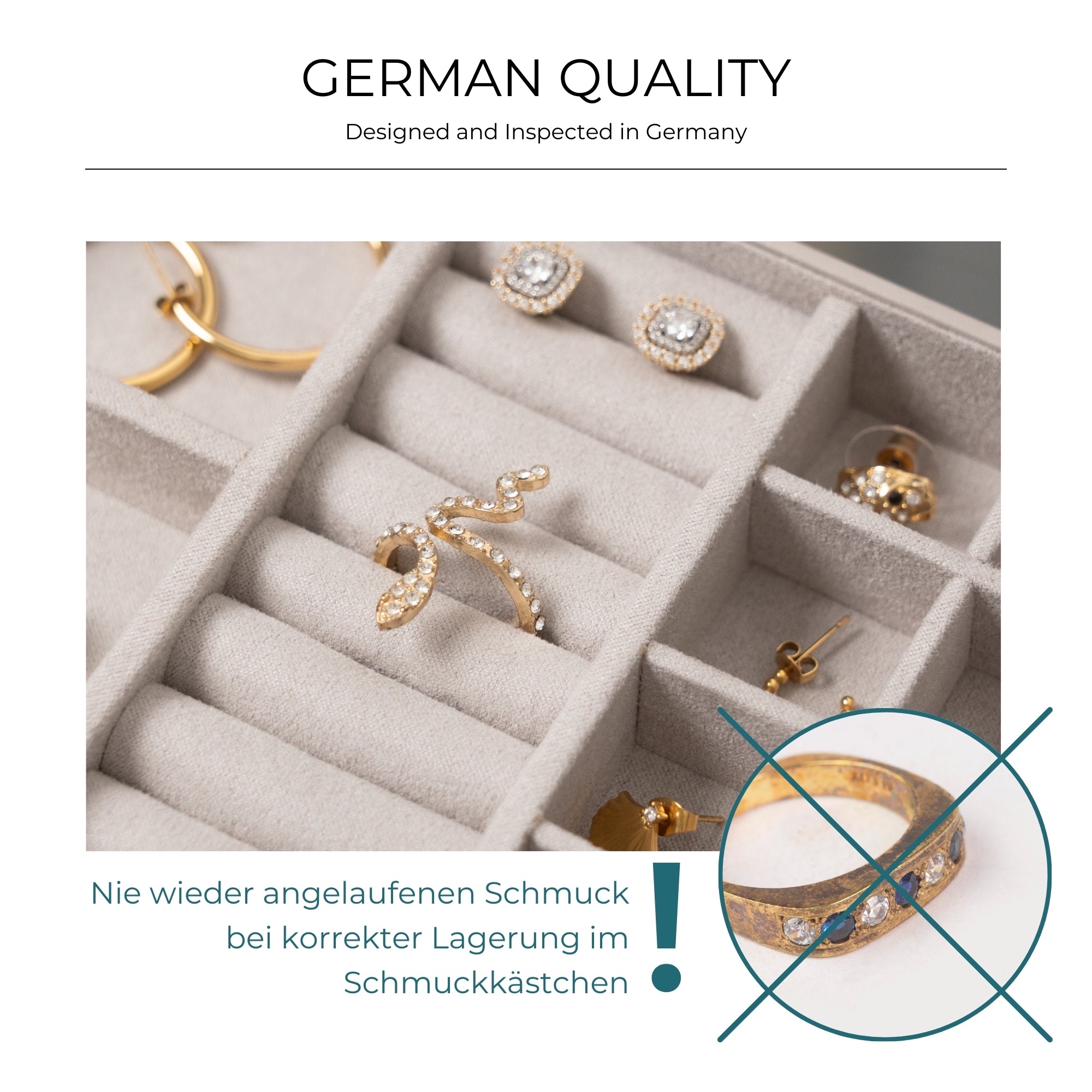 MILANO Schmuckkästchen in Echsen Optik