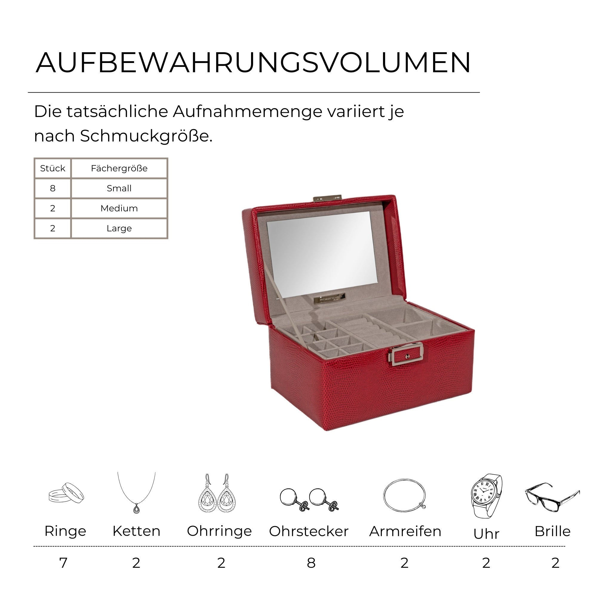 MILANO Schmuckkästchen in Echsen Optik