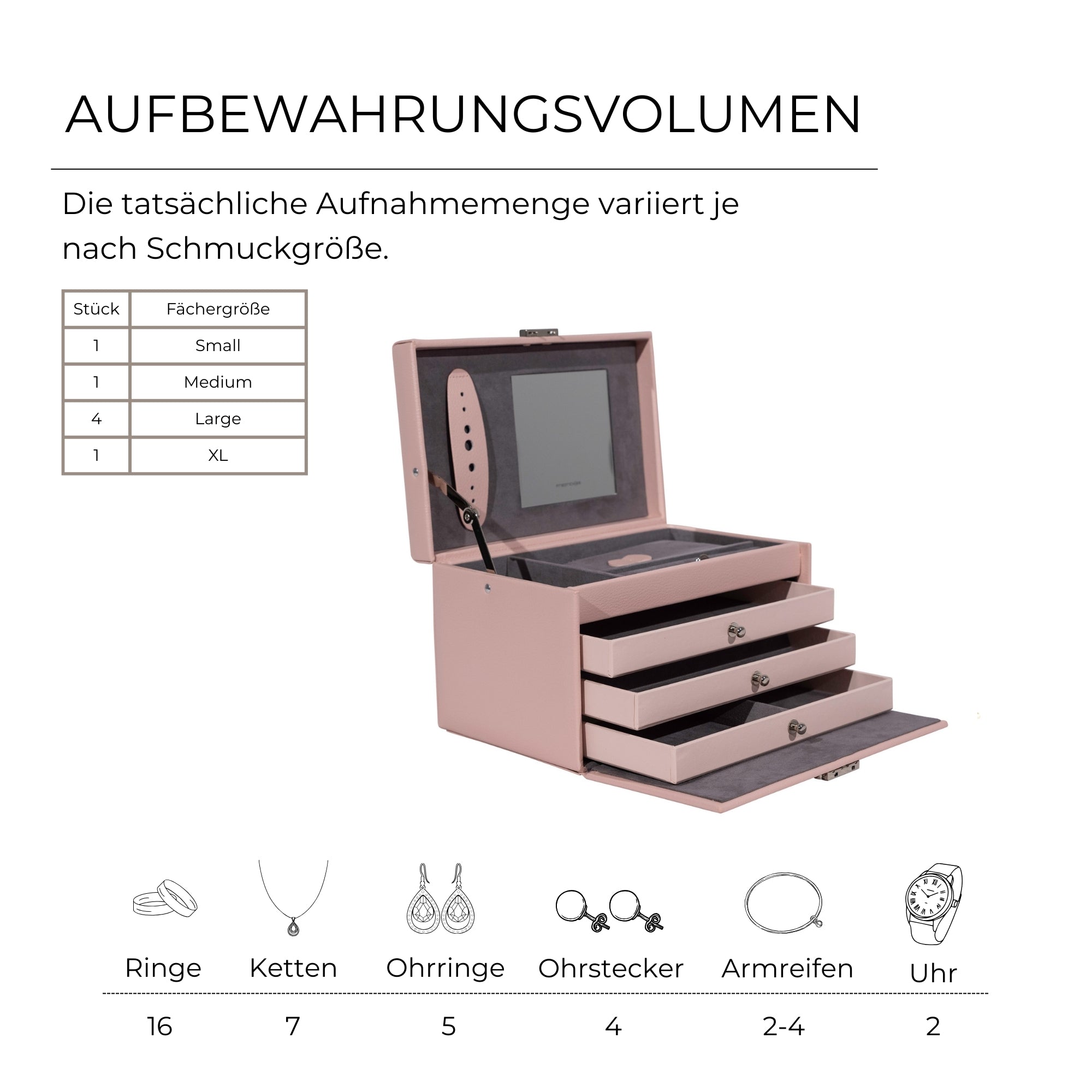 CLASSICO Schmuckkasten aus Leder
