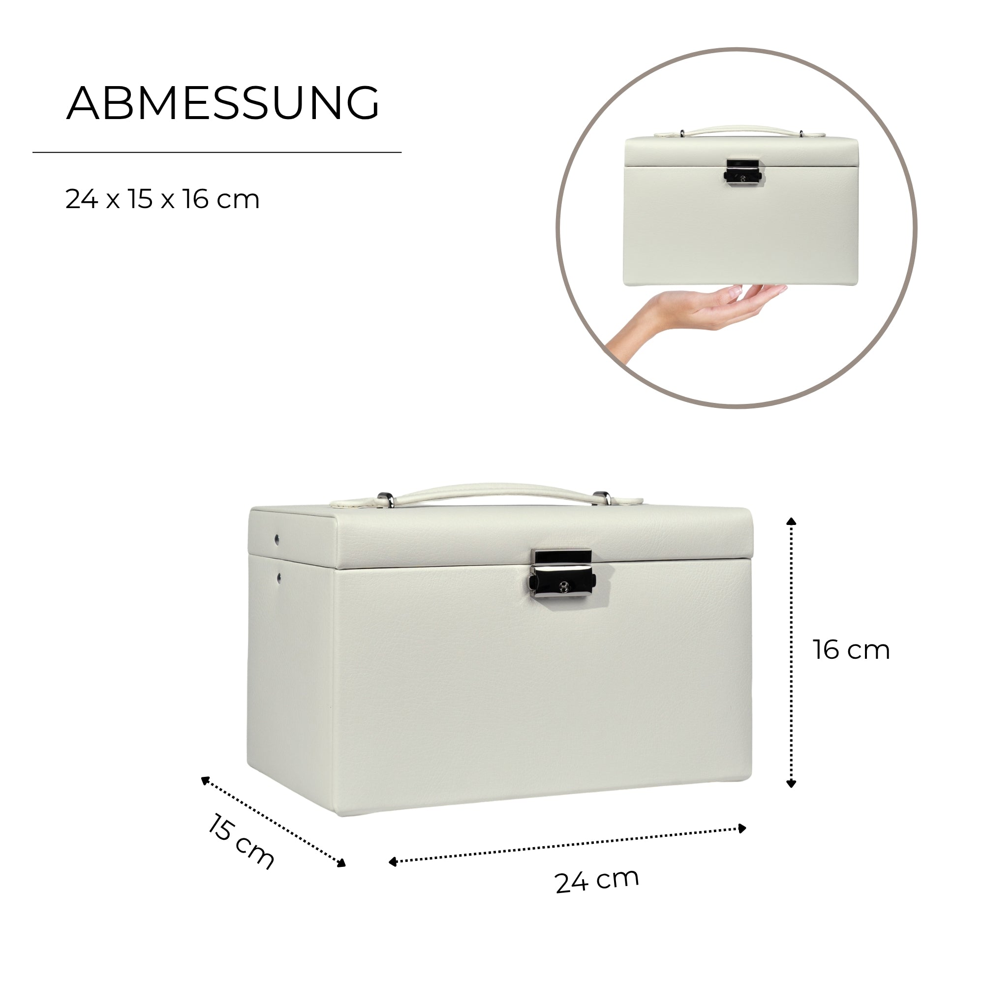 CLASSICO Schmuckkasten Echt Leder - ROSÉ EDITION