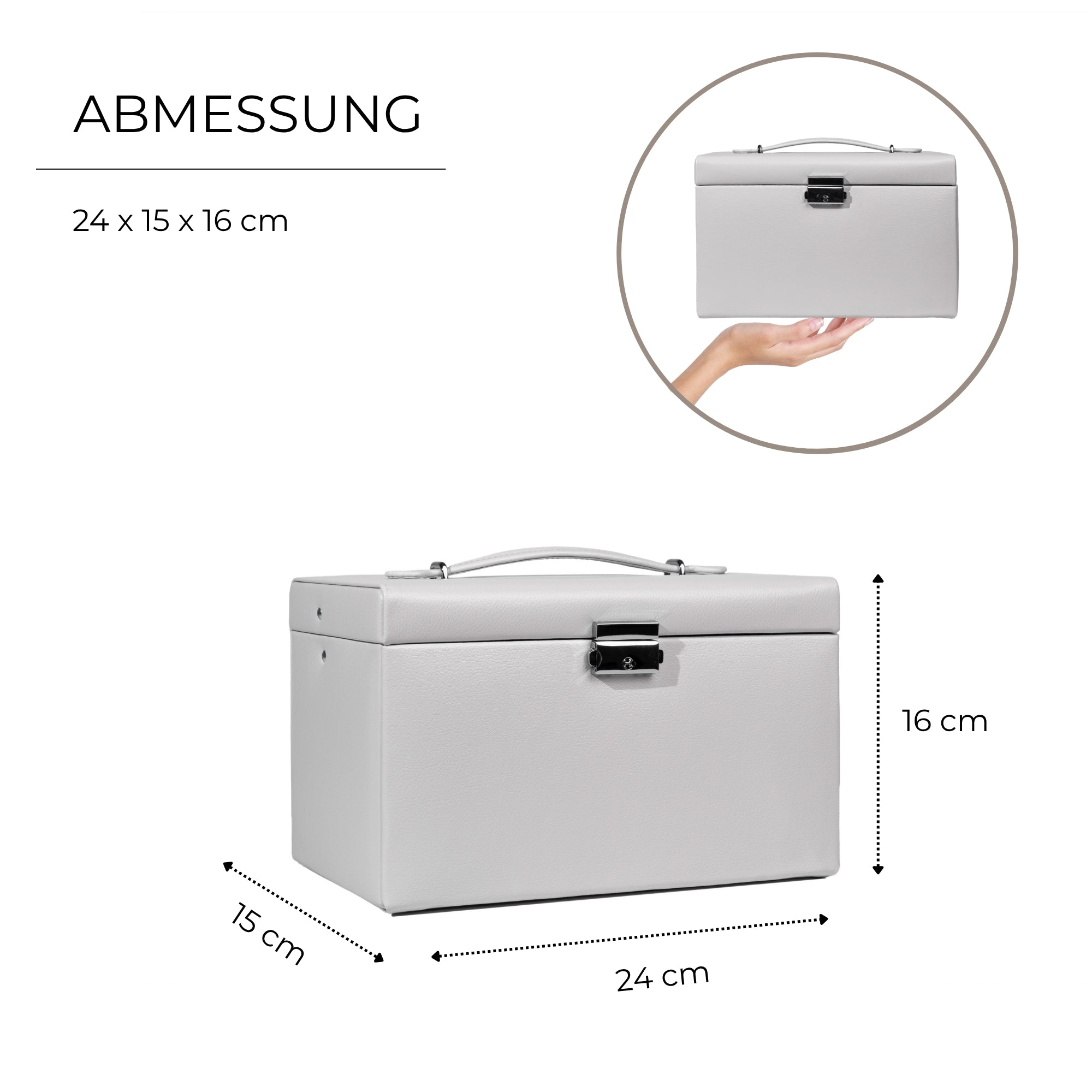 CLASSICO Schmuckkasten Echt Leder - ROSÉ EDITION