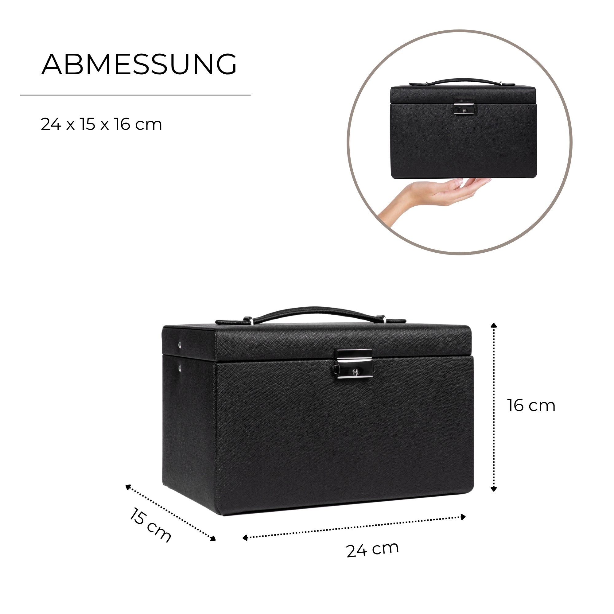 CLASSICO Schmuckkasten Echt Leder - ROSÉ EDITION