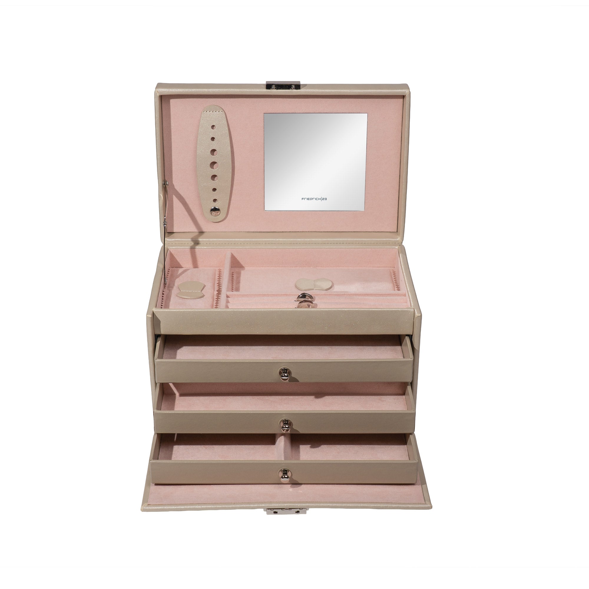 CLASSICO Schmuckkasten Echt Leder - ROSÉ EDITION