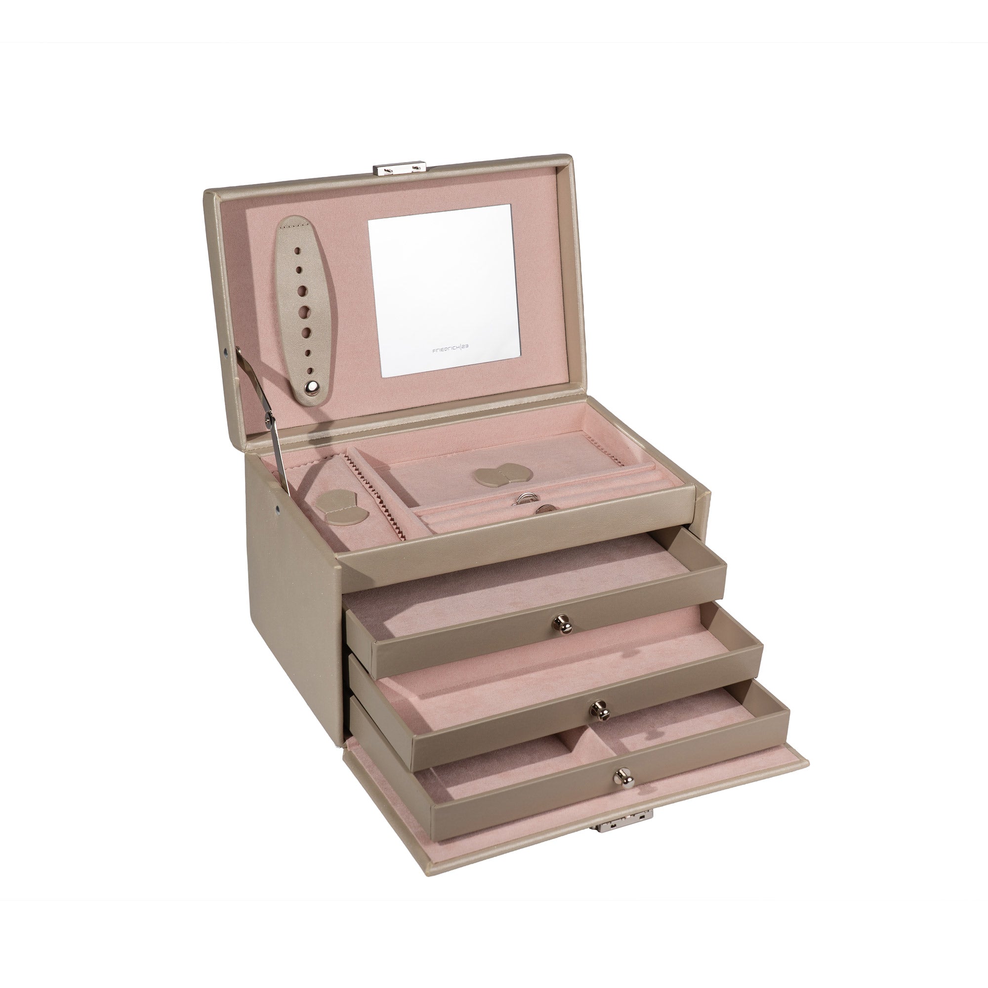 CLASSICO Schmuckkasten Echt Leder - ROSÉ EDITION