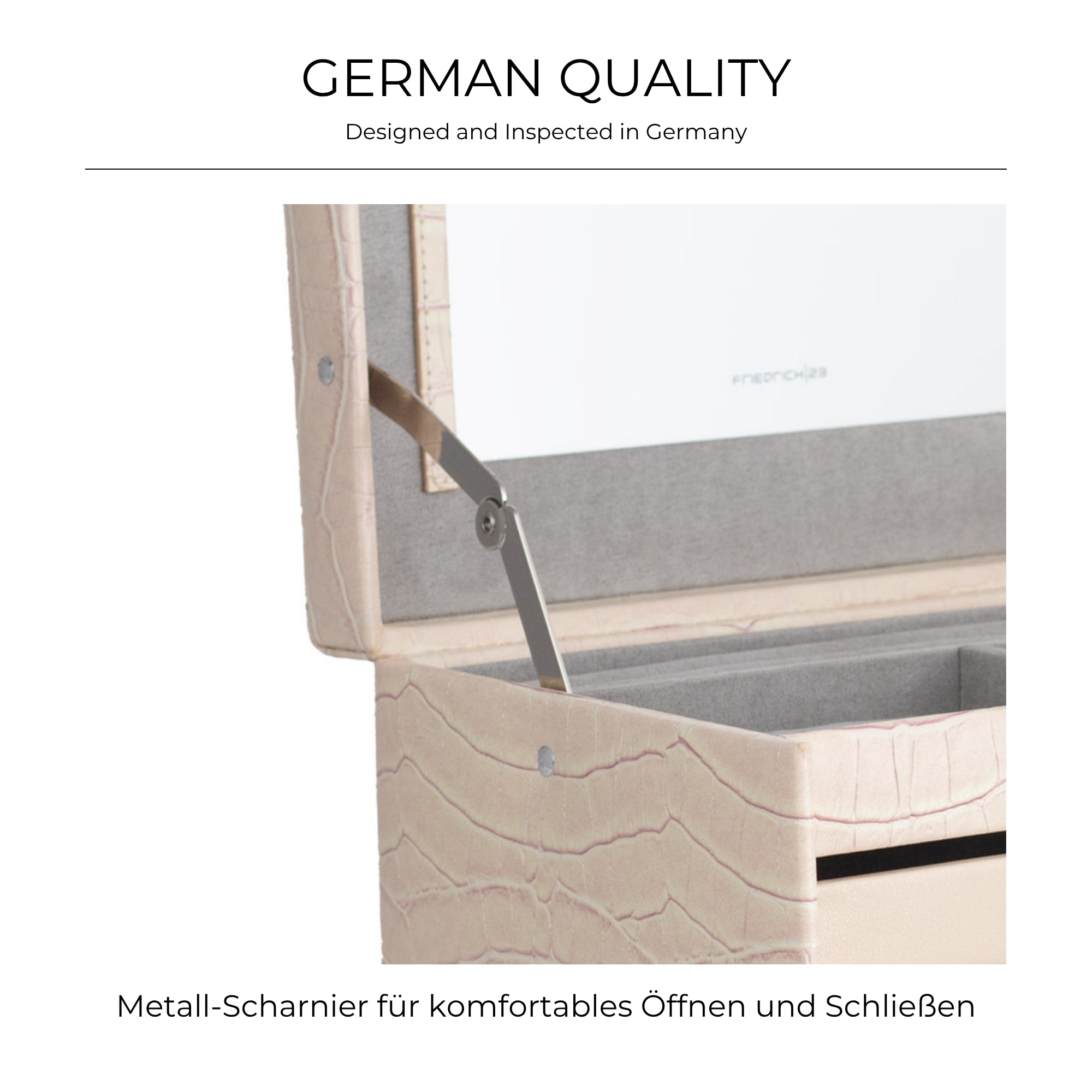 JOLIE Schmuckkästchen in Kroko Optik