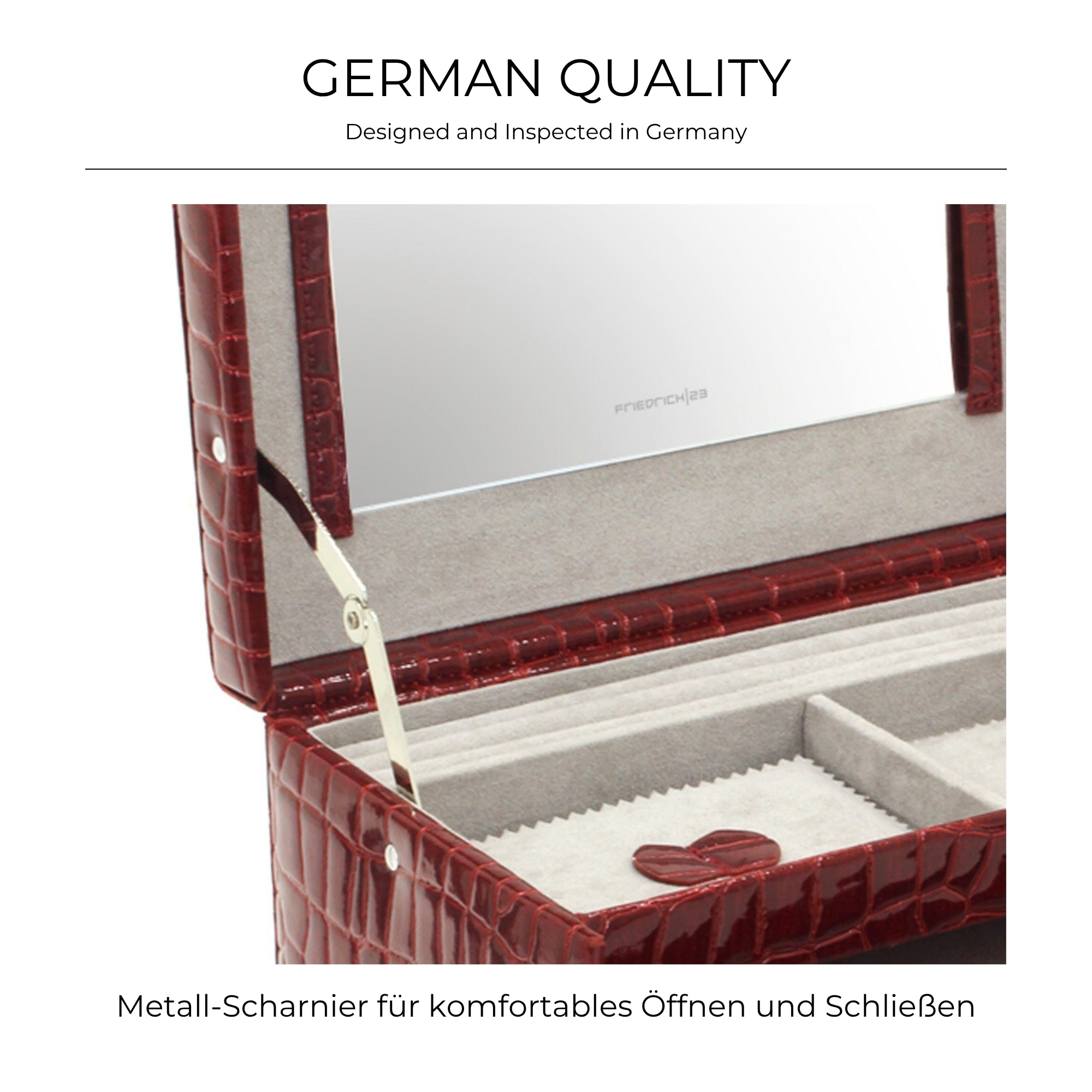 JOLIE Schmuckkästchen in Kroko Optik
