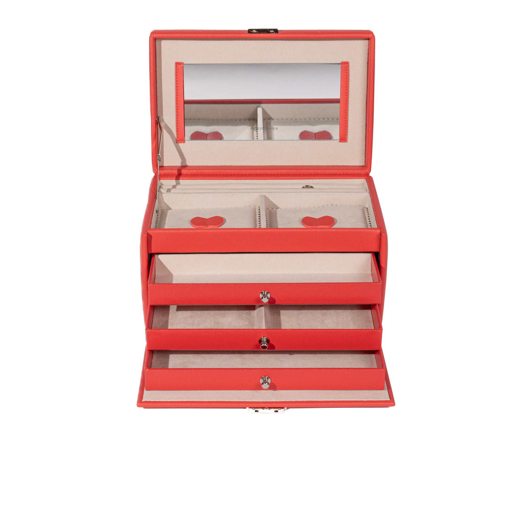 Jolie jewelry box in cross scarben look