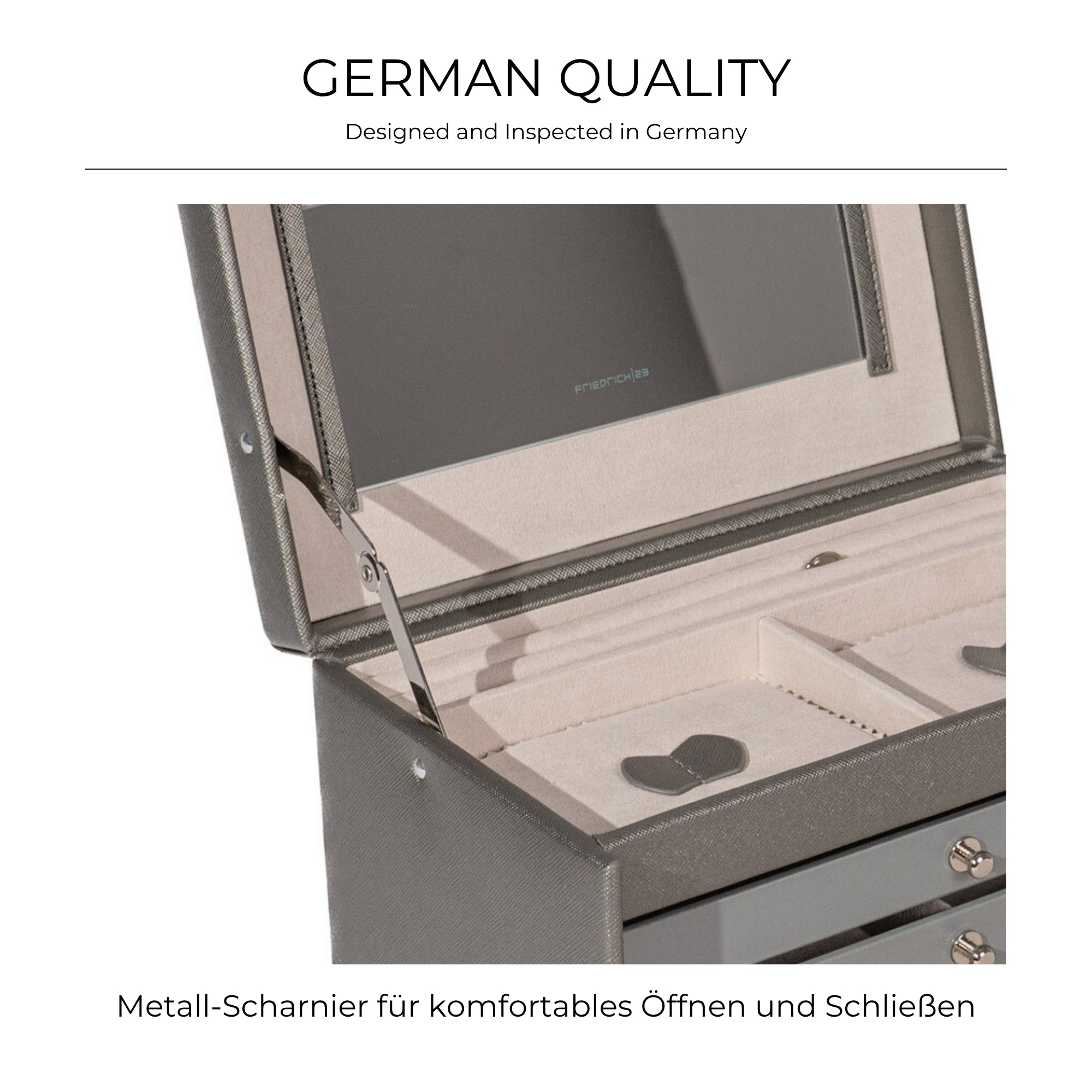 JOLIE Schmuckkästchen in Kreuznarben Optik