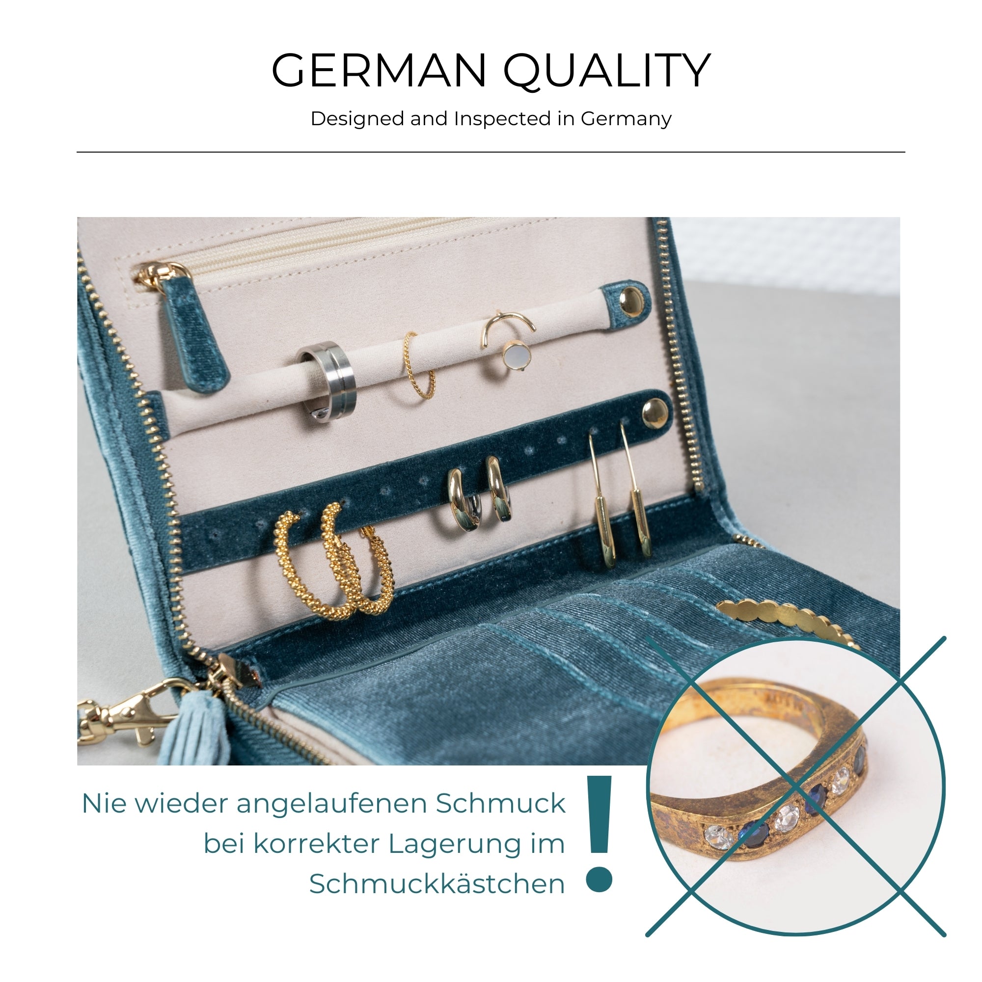 CHENILLE Schmucketui aus Samt