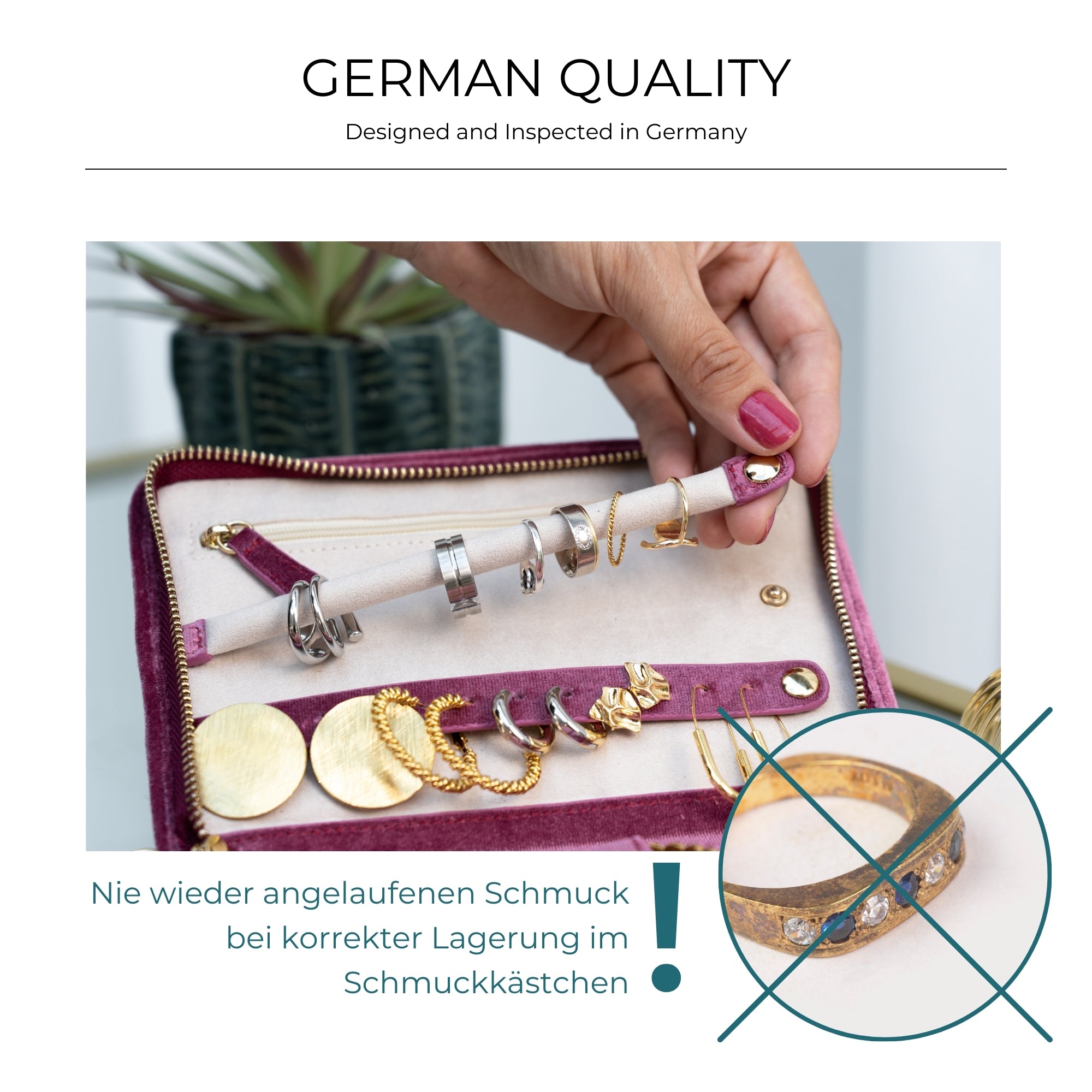 CHENILLE Schmucketui aus Samt