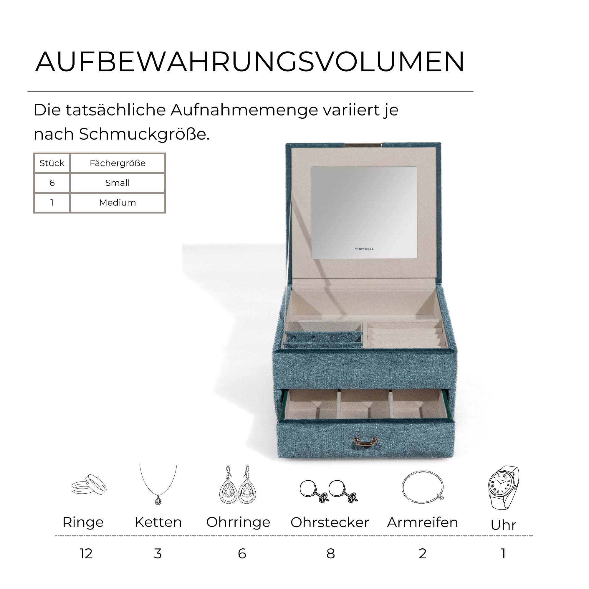 CHENILLE Schmuckkästchen aus Samt