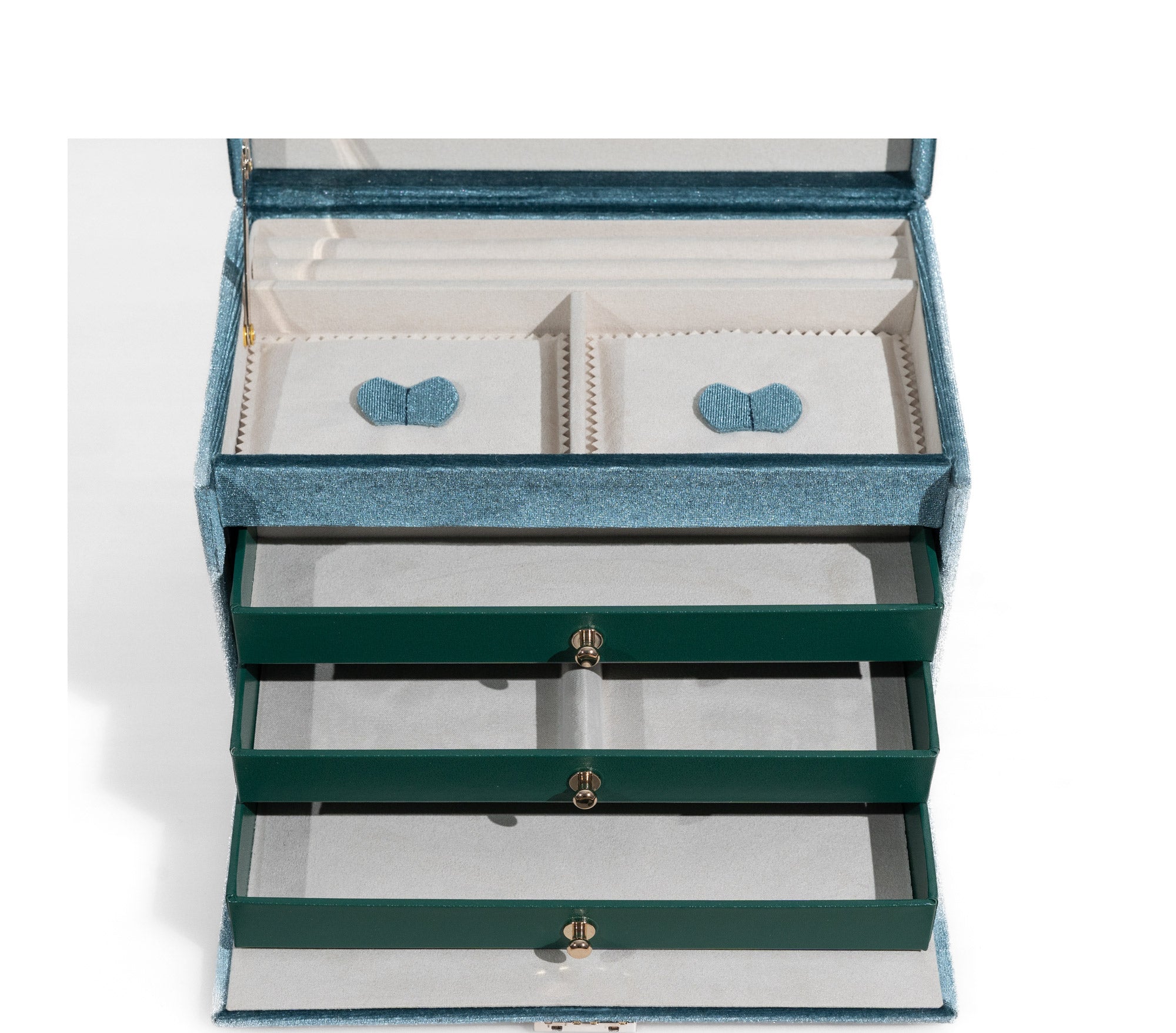 Jewelry case, chenille