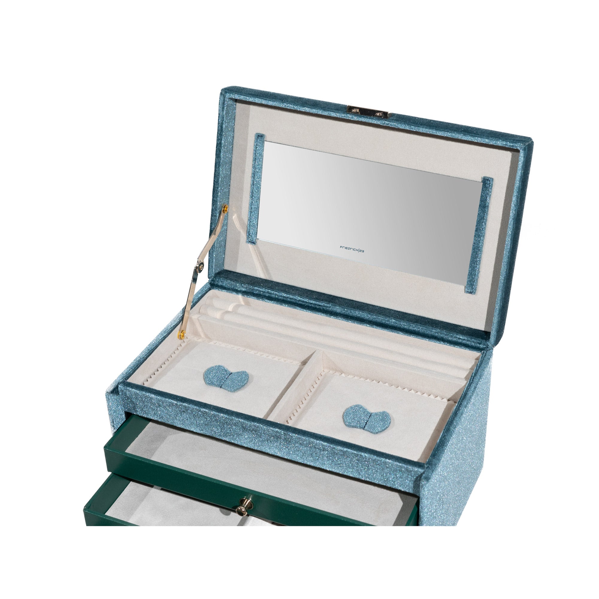 Jewelry case, chenille