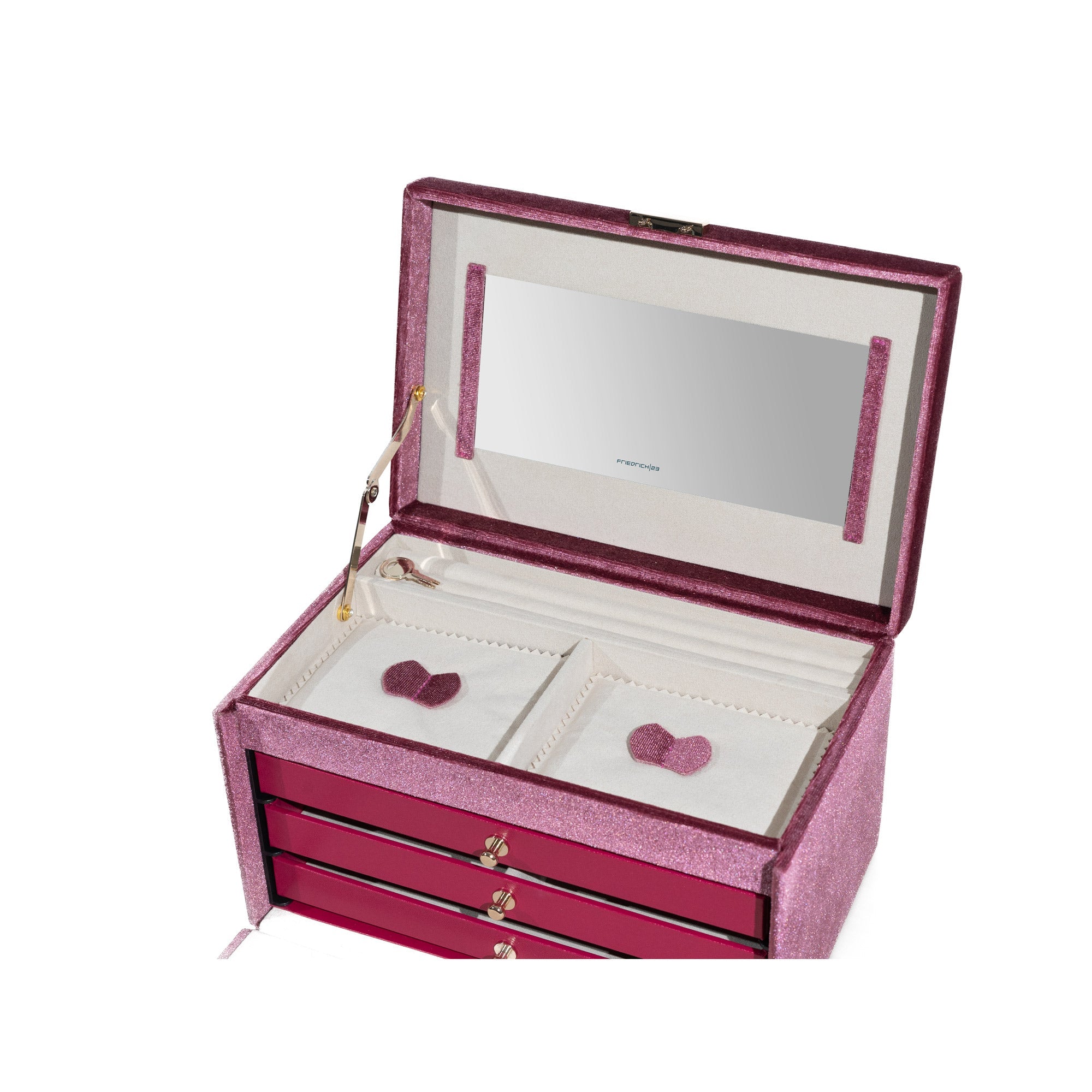 Jewelry case, chenille