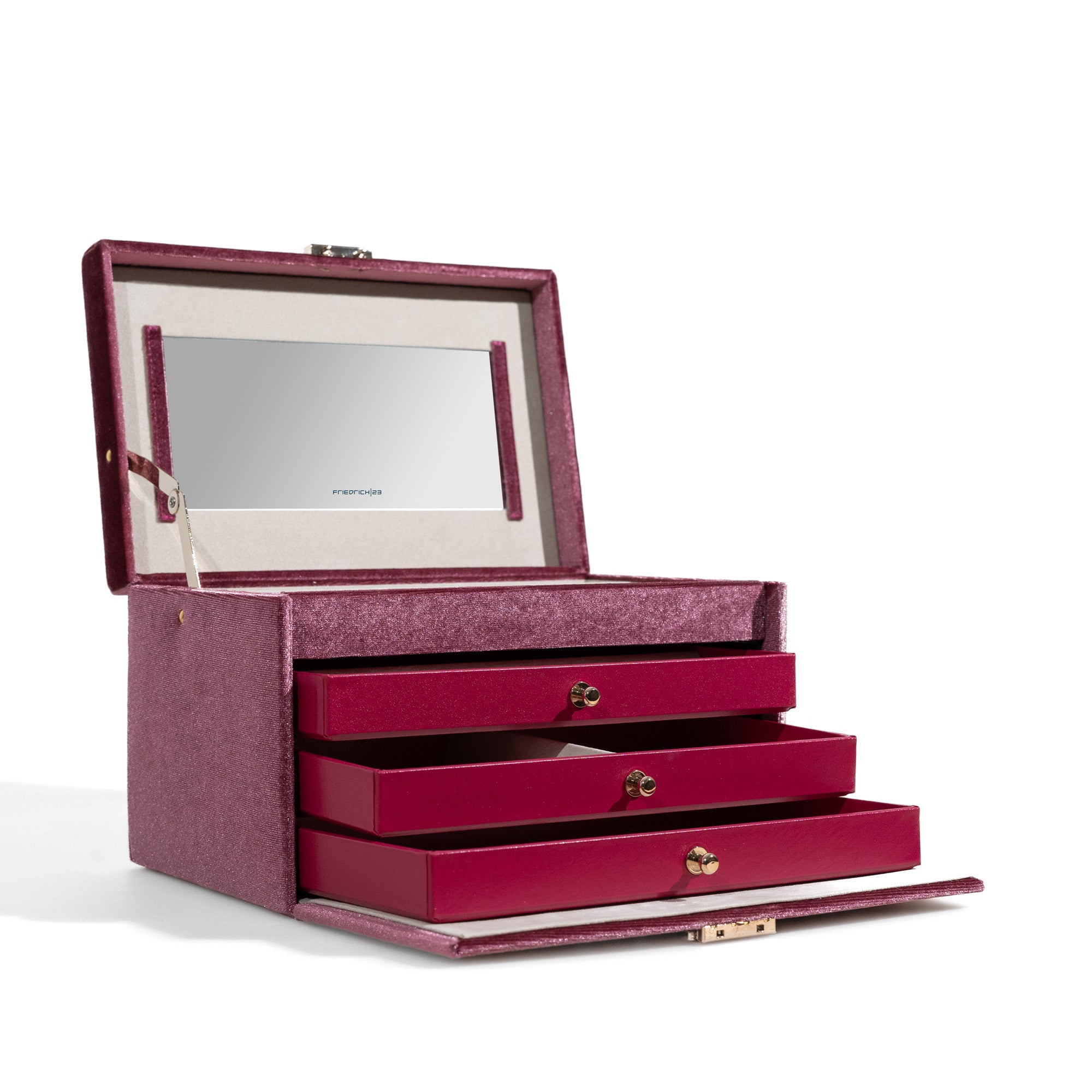 Jewelry case, chenille