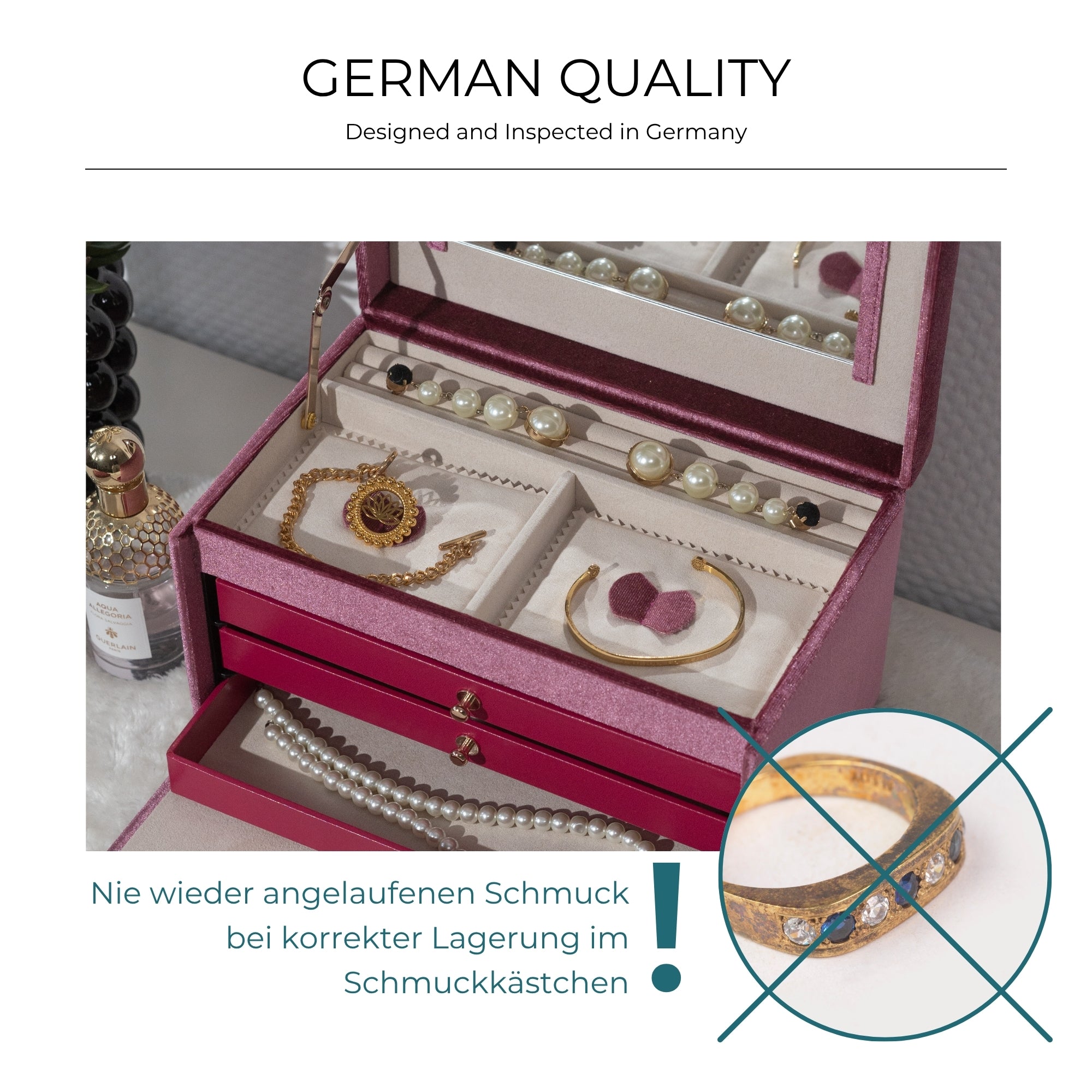 CHENILLE Schmuckkasten aus Samt