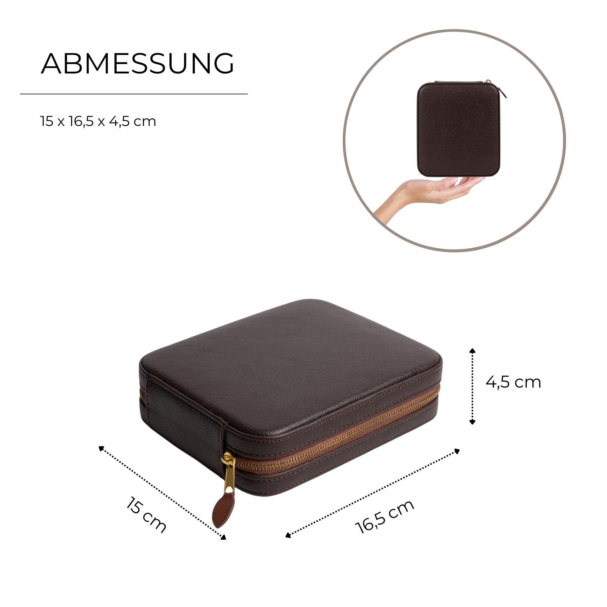 Ascot jewelry and watch case